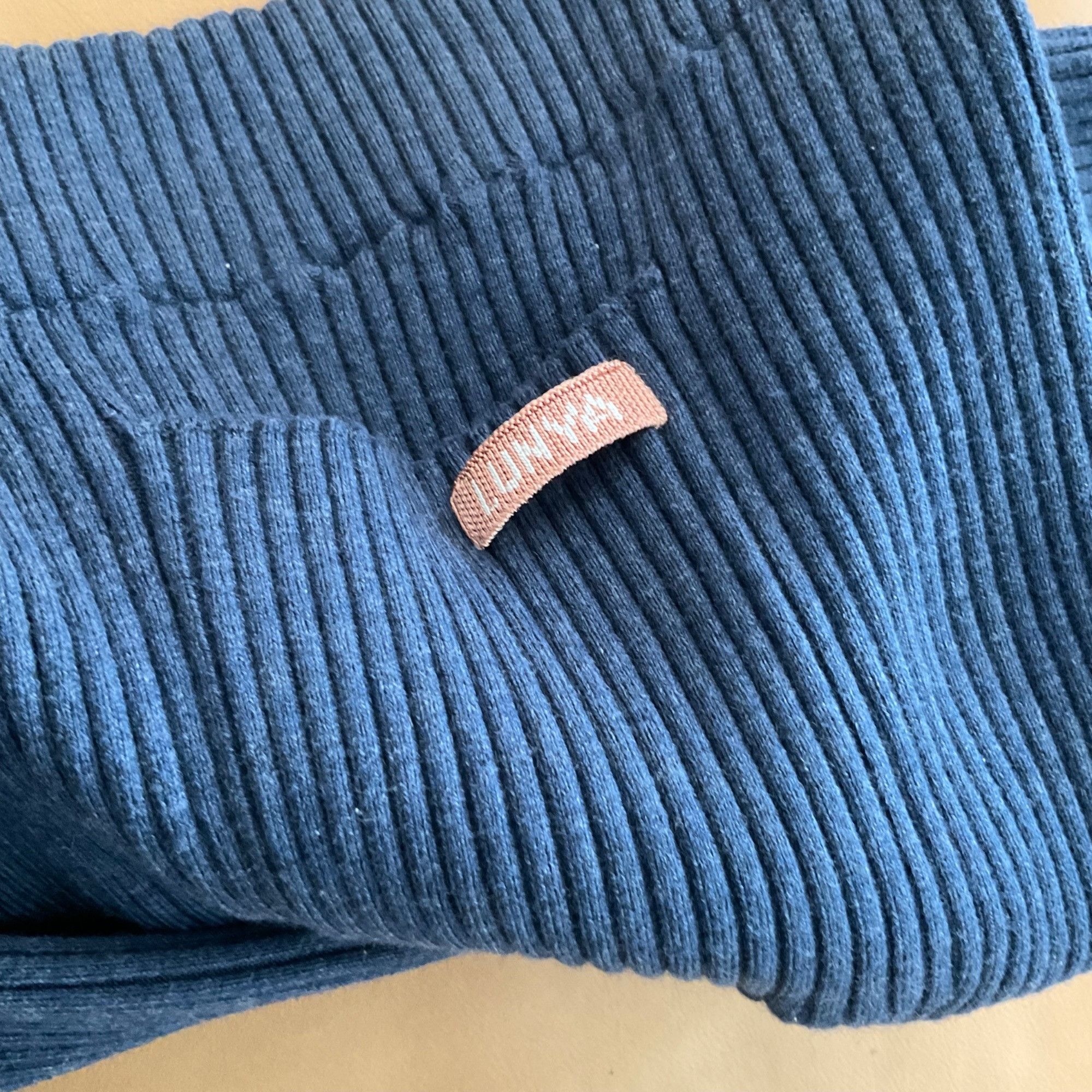Lunya NWT Lunya Cozy Cotton Silk Ribbed Legging XL clearing blue Size 34" / US 12 / IT 48 - 6 Thumbnail