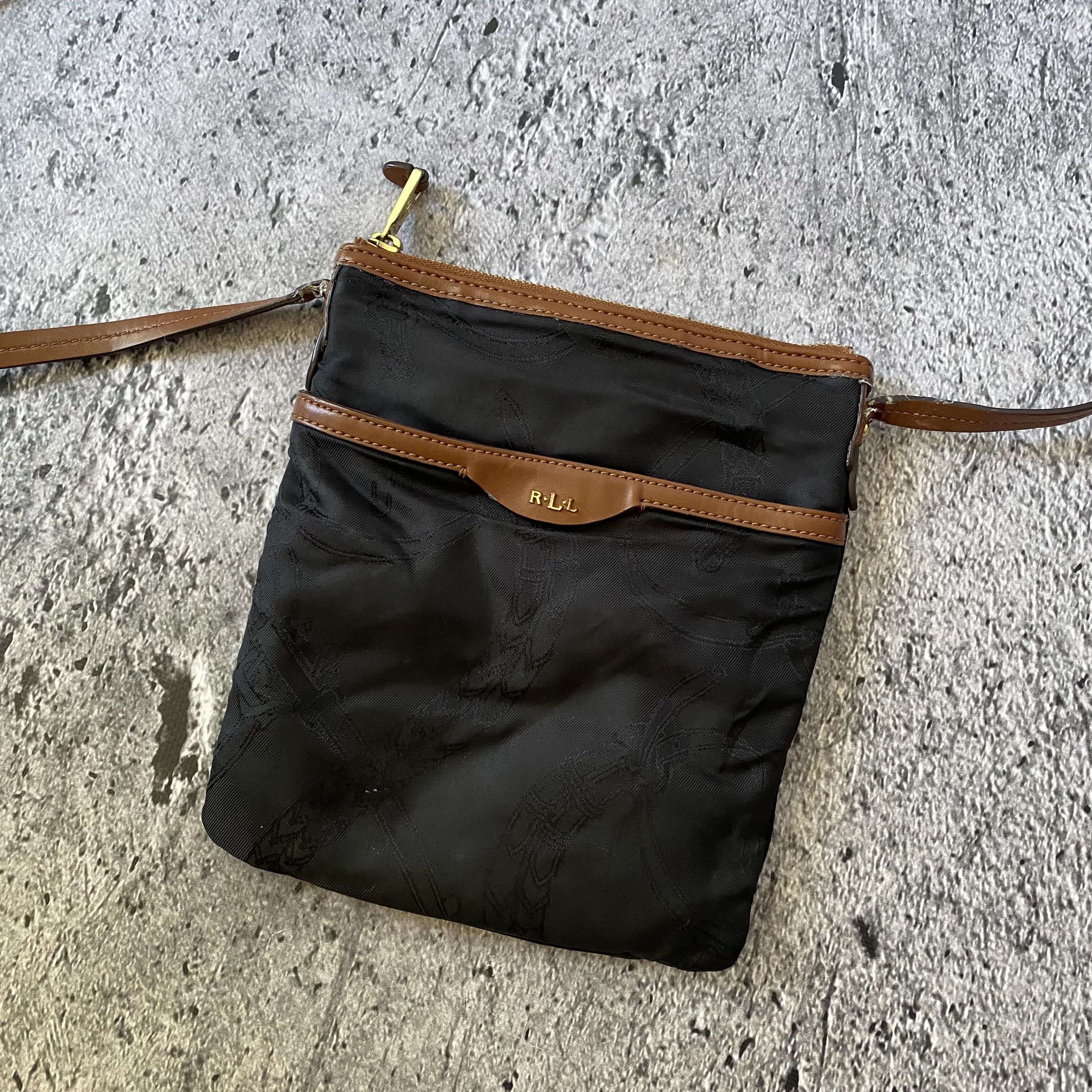 RRL Ralph Lauren × Vintage Ralph Lauren RLL Clutch Bag Black Size ONE SIZE - 2 Thumbnail