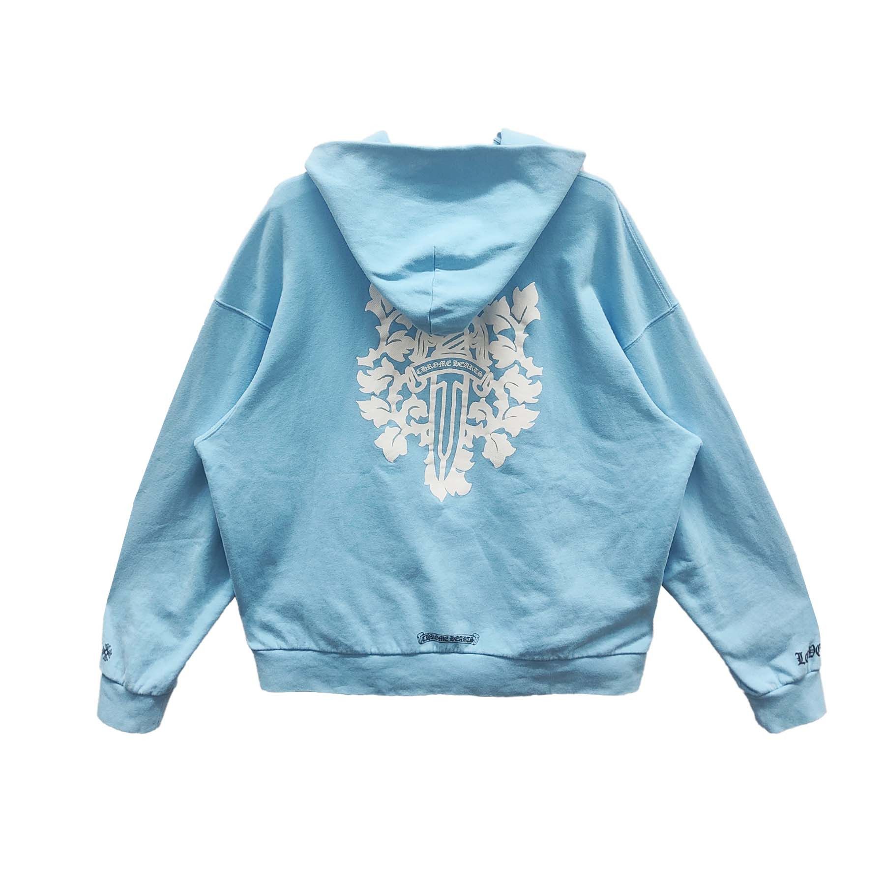 Chrome Hearts Chrome Hearts Art Basel Dagger Babyblue Pullover Hoodie Size US XL / EU 56 / 4 - 2 Thumbnail