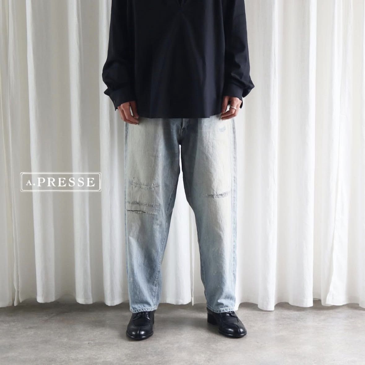 A.PRESSE A.Presse 25aw No.37 Washed Wide Denim Size US 32 / EU 48 - 3 Thumbnail