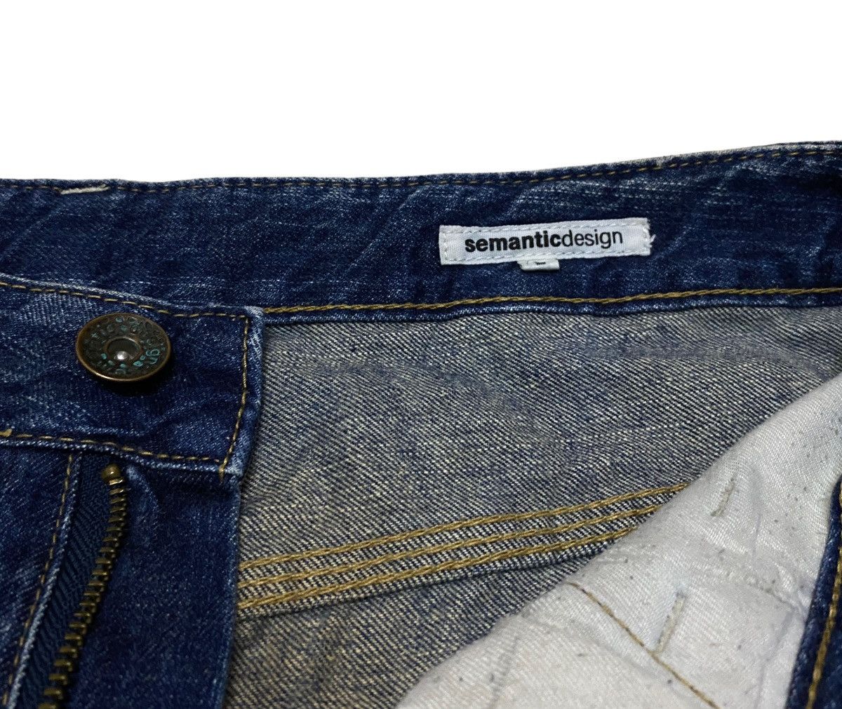 14th Addiction × Le Grande Bleu (L.G.B.) × semanticdesign Rare Vintage Brand Semantic Design Distressed Jeans 1990s Size US 32 / EU 48 - 7 Thumbnail
