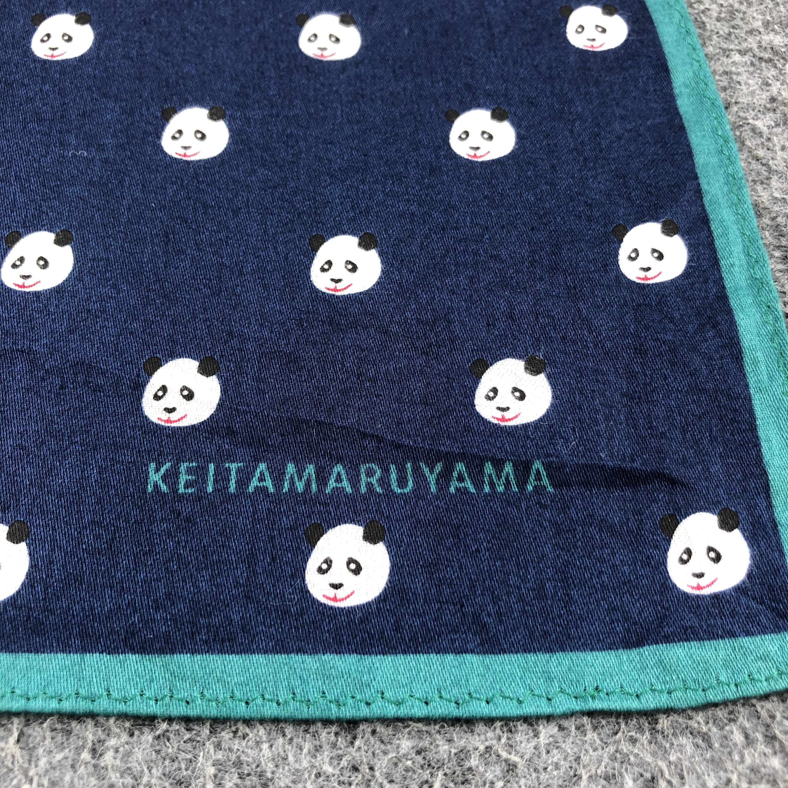 KEITAMARUYAMA Keita Maruyama Panda Handkerchief Neckerchief Bandana H1311 Size ONE SIZE - 3 Thumbnail