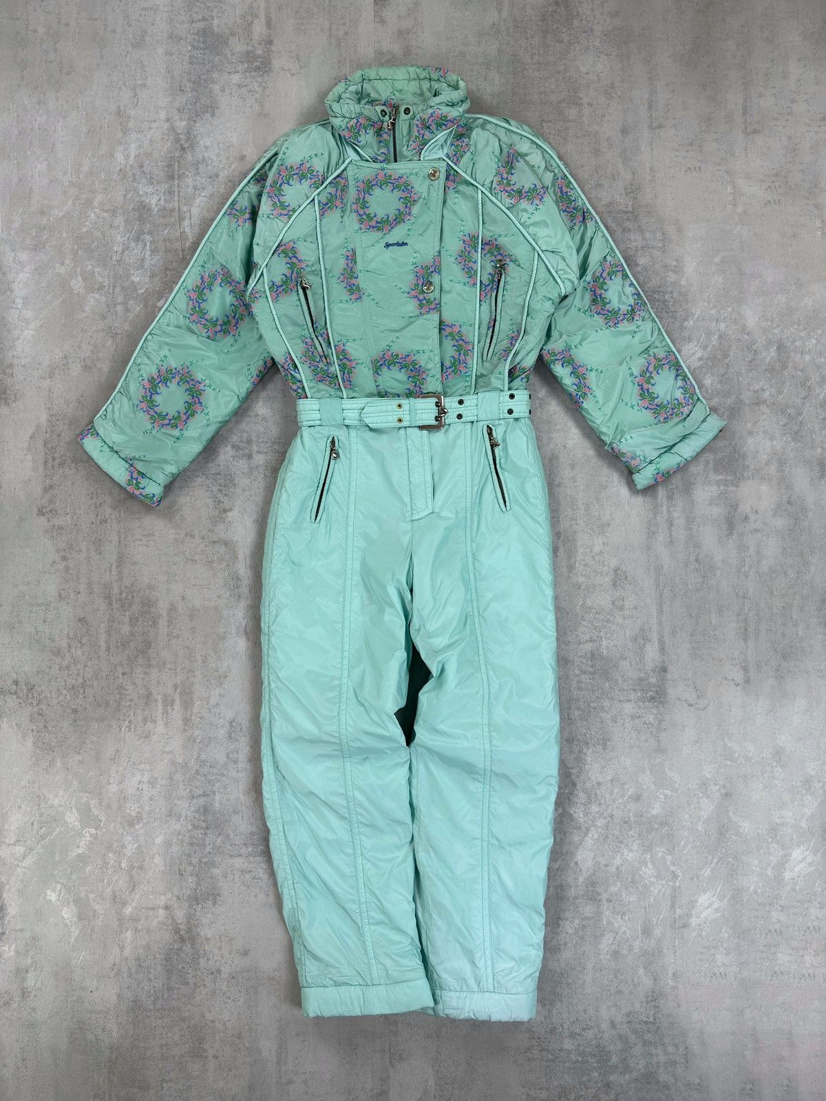 Sportalm Kitzbuhel Vintage Sportalm Ski Suit Full Snow Suit Skiing Jumpsuit 90s Size 27" / US 4 / IT 40 - 1 Thumbnail
