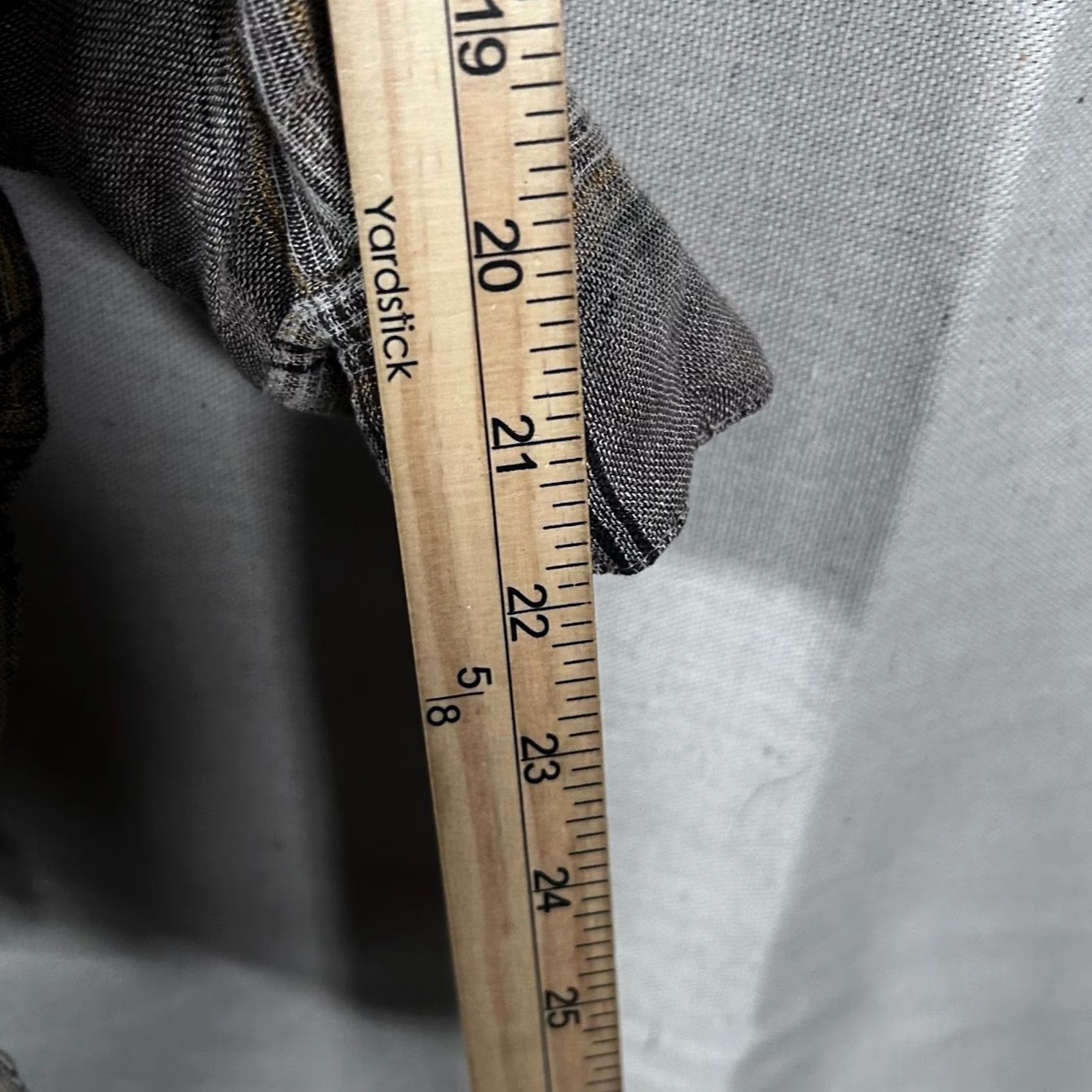 Vintage VINTAGE Florence Korn pour ECRU Paris Shirt Plaid Linen Blend Button Up Brown 38 M Women Falls Spring Summer Mens Womens Size M / US 6-8 / IT 42-44 - 7 Thumbnail