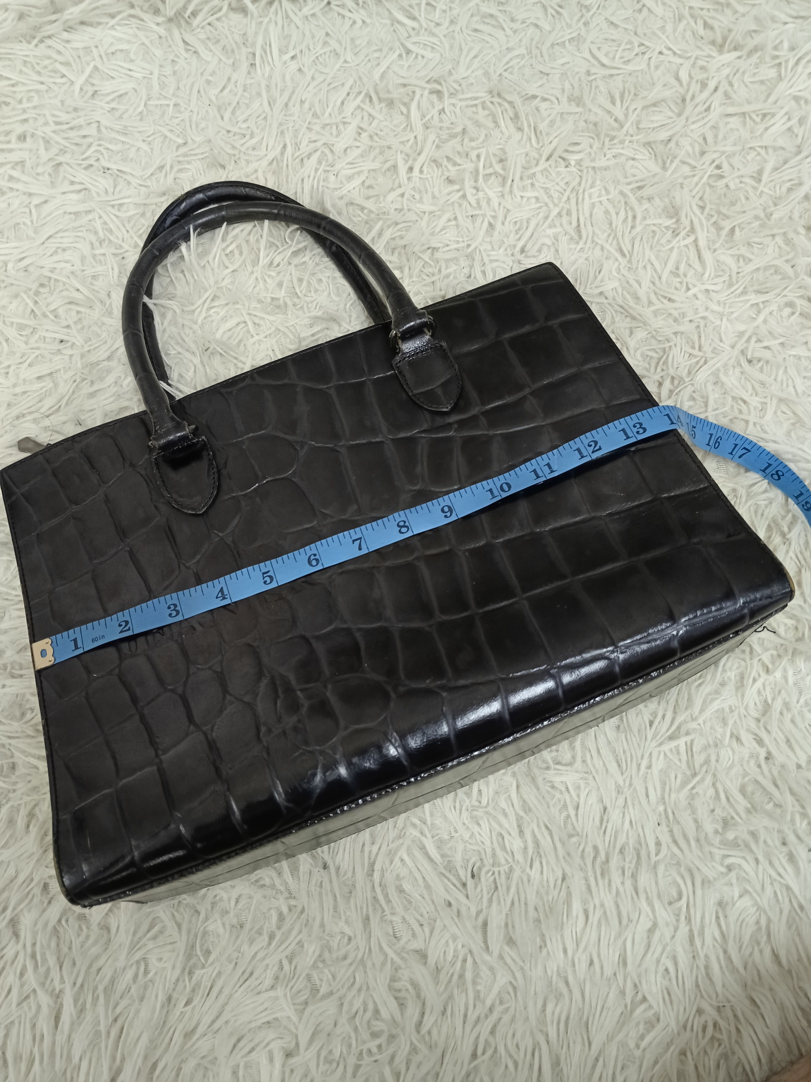 Jean Paul Gaultier Jean Paul Gaultier Leather Crocodile Embossed Pattern 2ways Size ONE SIZE - 11 Thumbnail