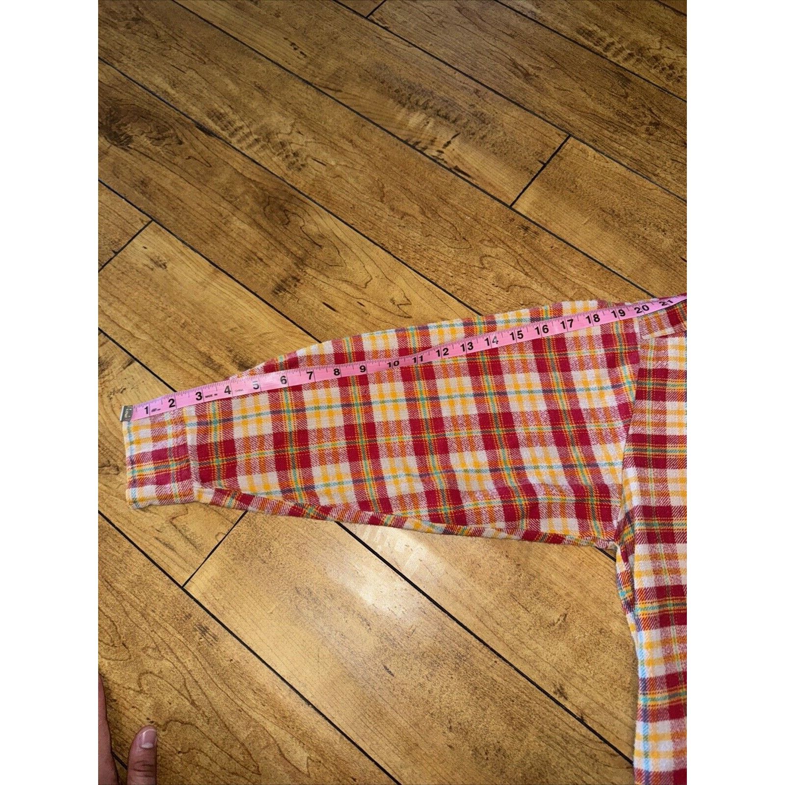 Vintage Vintage Oakland Outdoors Flannel Red/Orange Large 24x27 Size US L / EU 52-54 / 3 - 4 Thumbnail