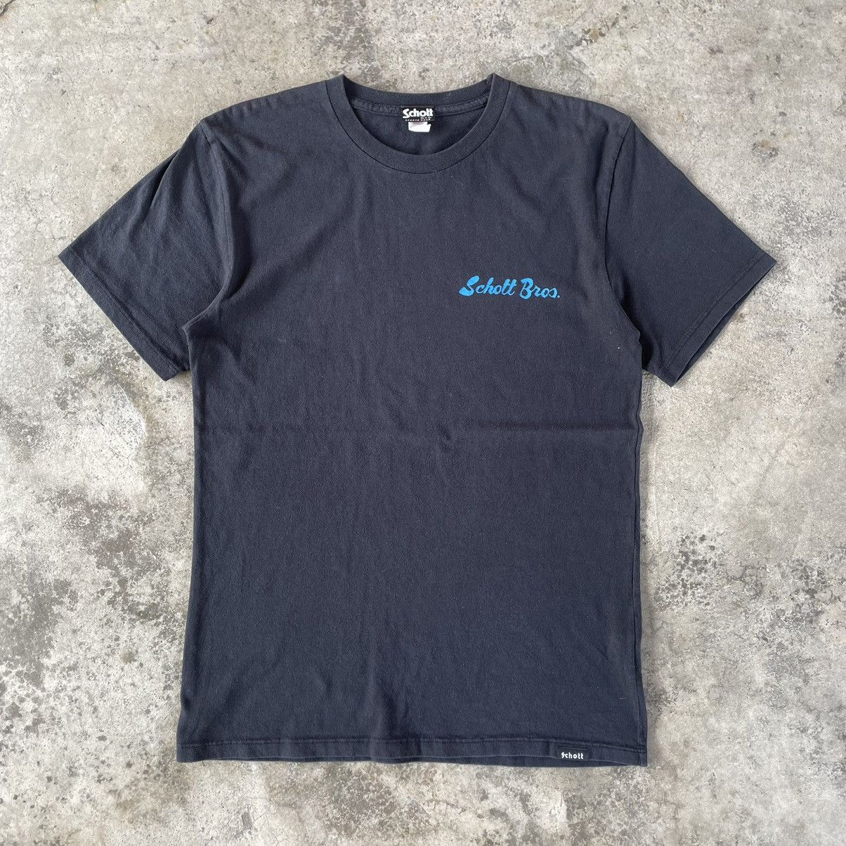 Schott × Vintage 🔥🔥Vintage Schott Perfecto Big Spellout Genuine Horsehide Tee Size US M / EU 48-50 / 2 - 3 Thumbnail