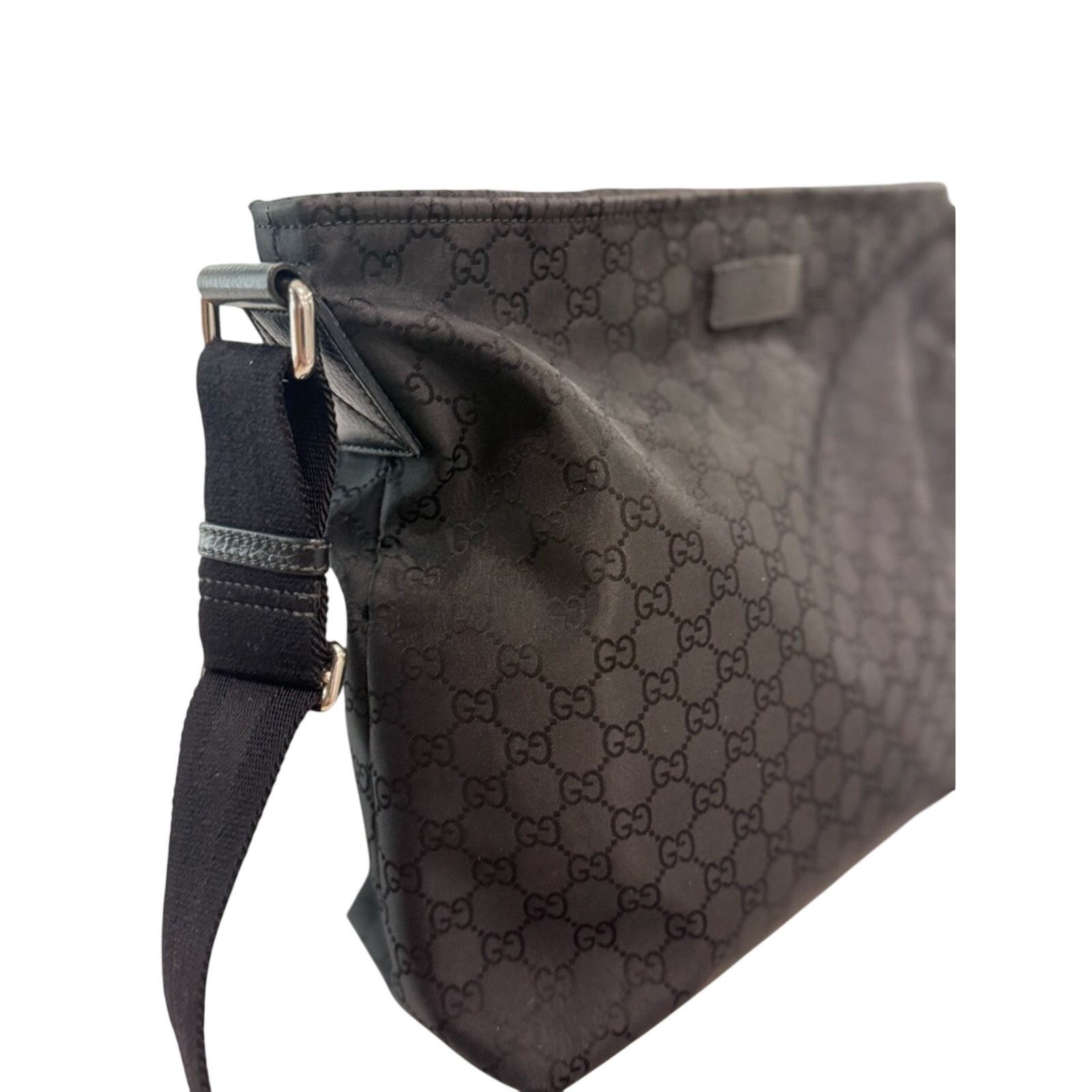 Gucci Gucci Black Monogram Crossbody Shoulder Bag/ Messenger Bag Size ONE SIZE - 9 Thumbnail
