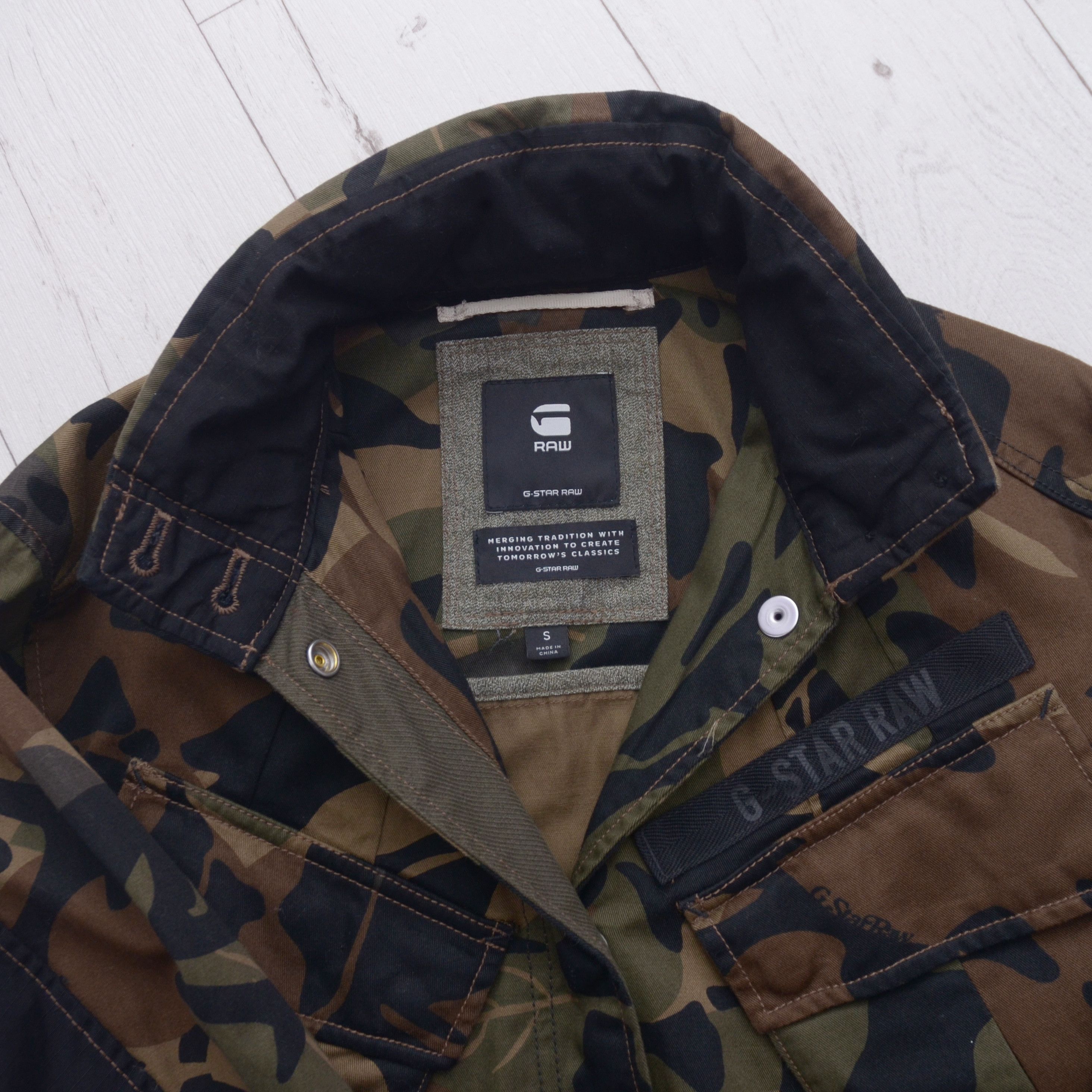 G-Star G-Star Raw Chisel Belted Field Jacket Camo Coat Militari Y2K Size S / US 4 / IT 40 - 8 Thumbnail