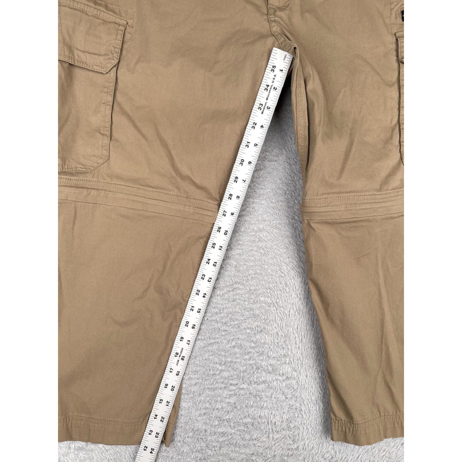 Vintage BC Clothing Pants Mens XXL x 30 Khaki Convertible Cargo Zip Off Hiking Outdoor Size US 39 - 7 Thumbnail