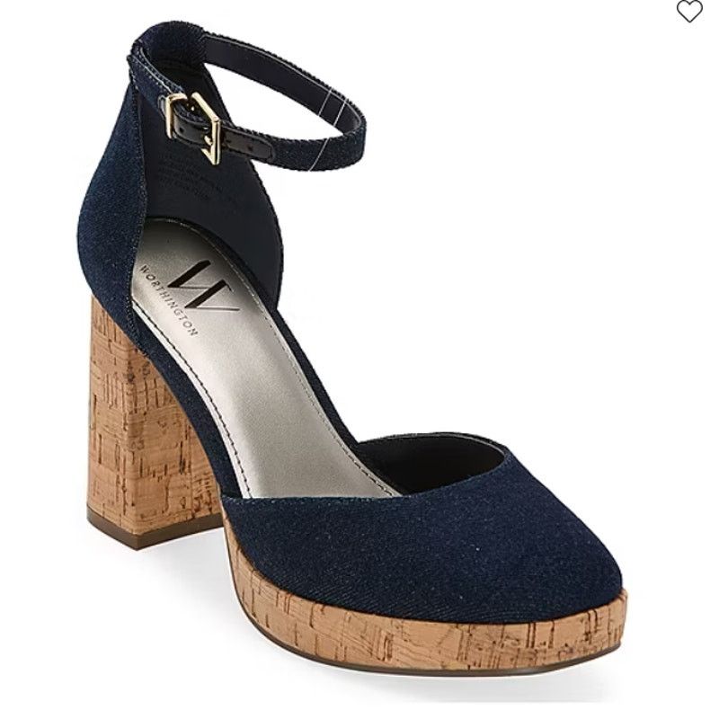 Other Worthington Womens Panama Block Heel Pumps Size US 9.5 / IT 39.5 - 2 Thumbnail