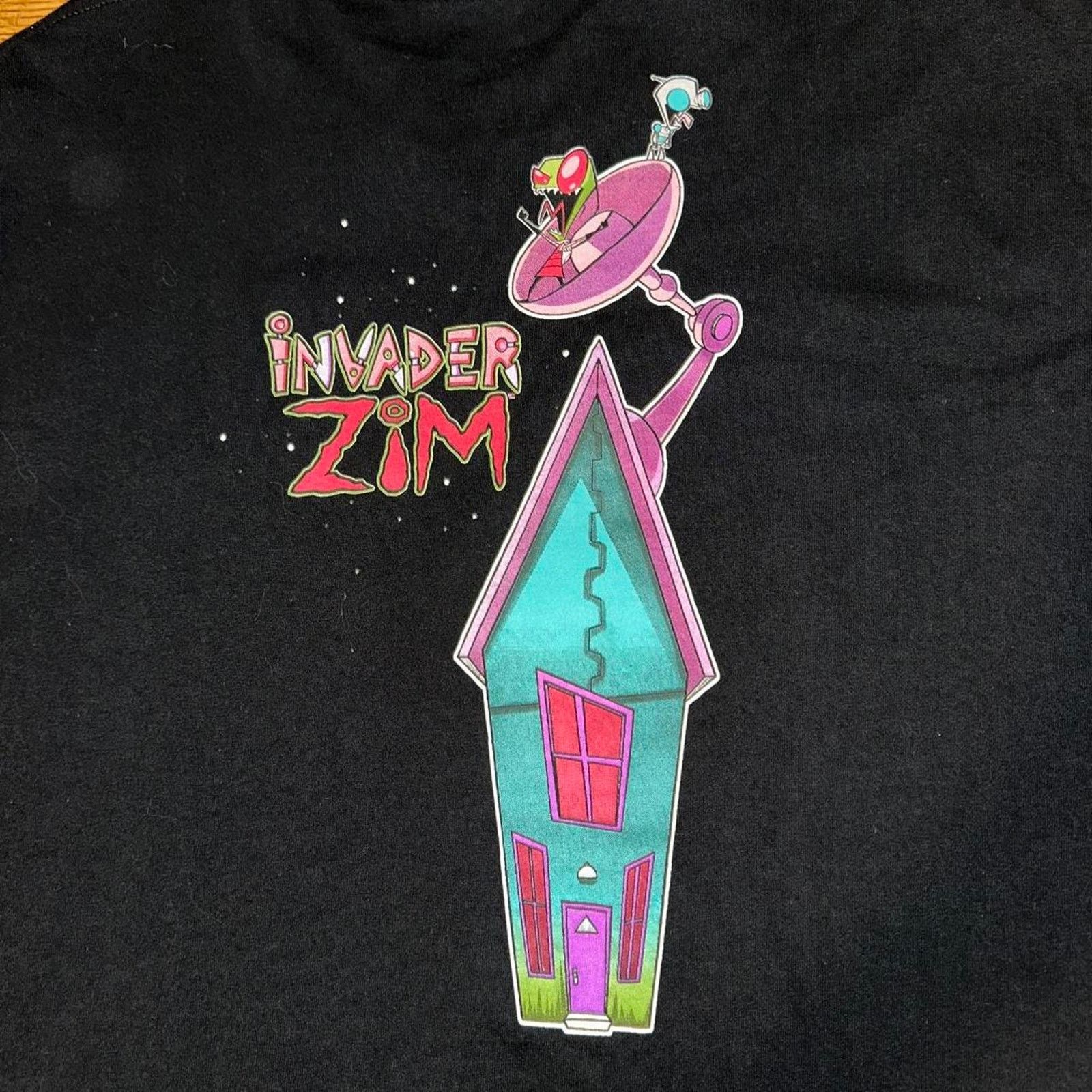 Vintage RARE Vintage 90s Invader Zim T Shirt Emo Cartoon size XL Size US XL / EU 56 / 4 - 3 Thumbnail