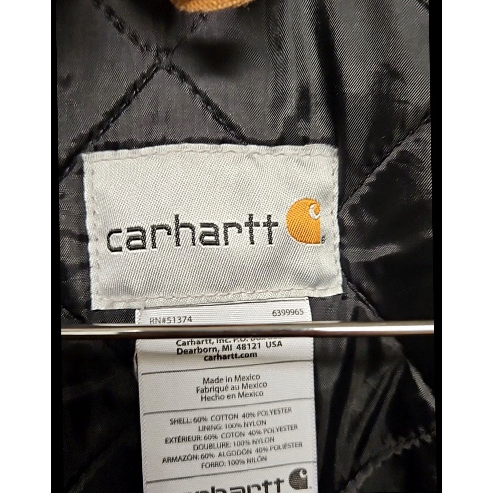 Carhartt Carhartt Duck Canvas Quilted Lined Work Jacket Brown 4XL Regular Mens Big & Tall Jacket Size US XXL / EU 58 / 5 - 4 Thumbnail