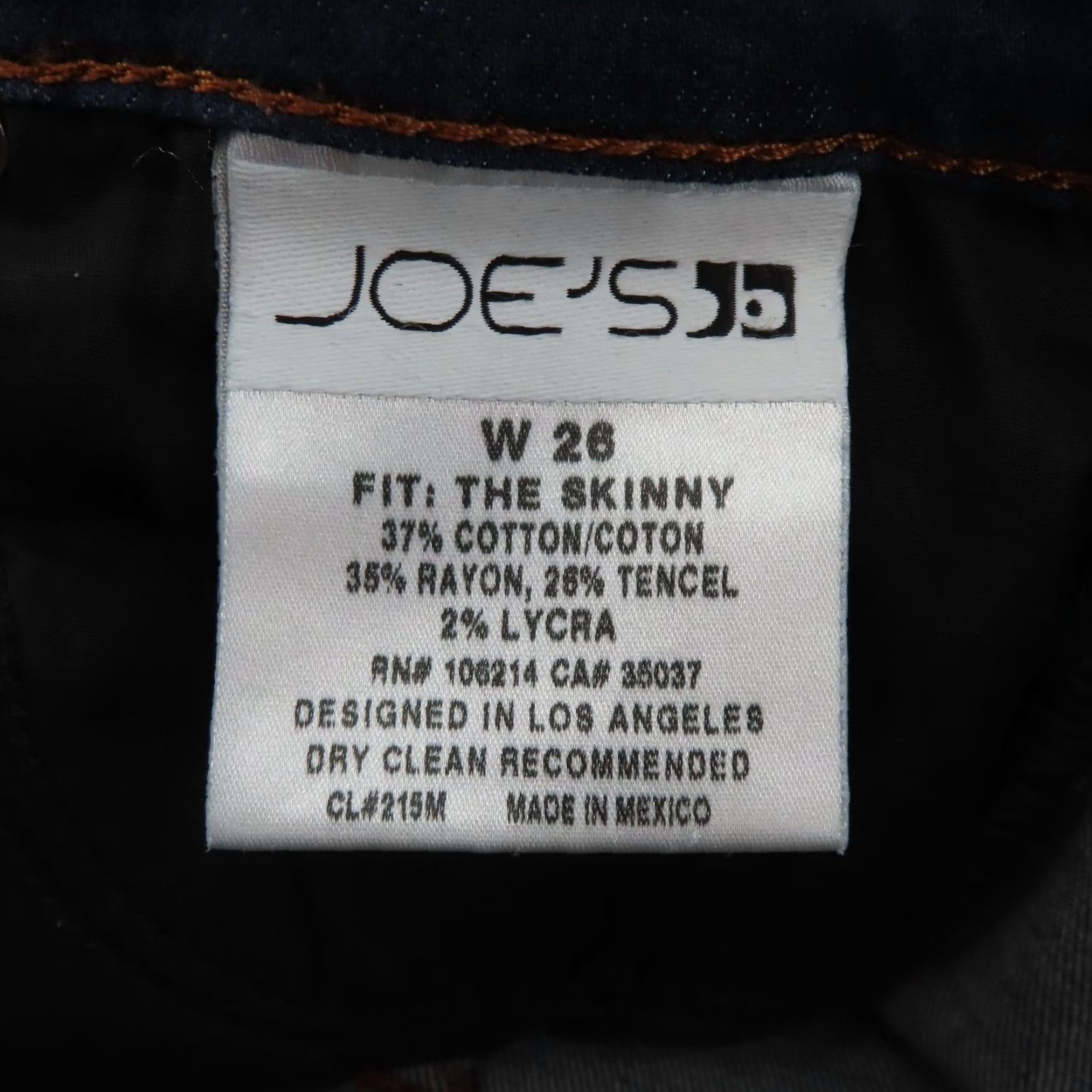 Vintage Joe's Jeans Womens The Skinny Yasmin Wash Jeans 26 Blue Denim Cotton Blend 5-Pocket Size 26" / US 2 / IT 38 - 7 Thumbnail