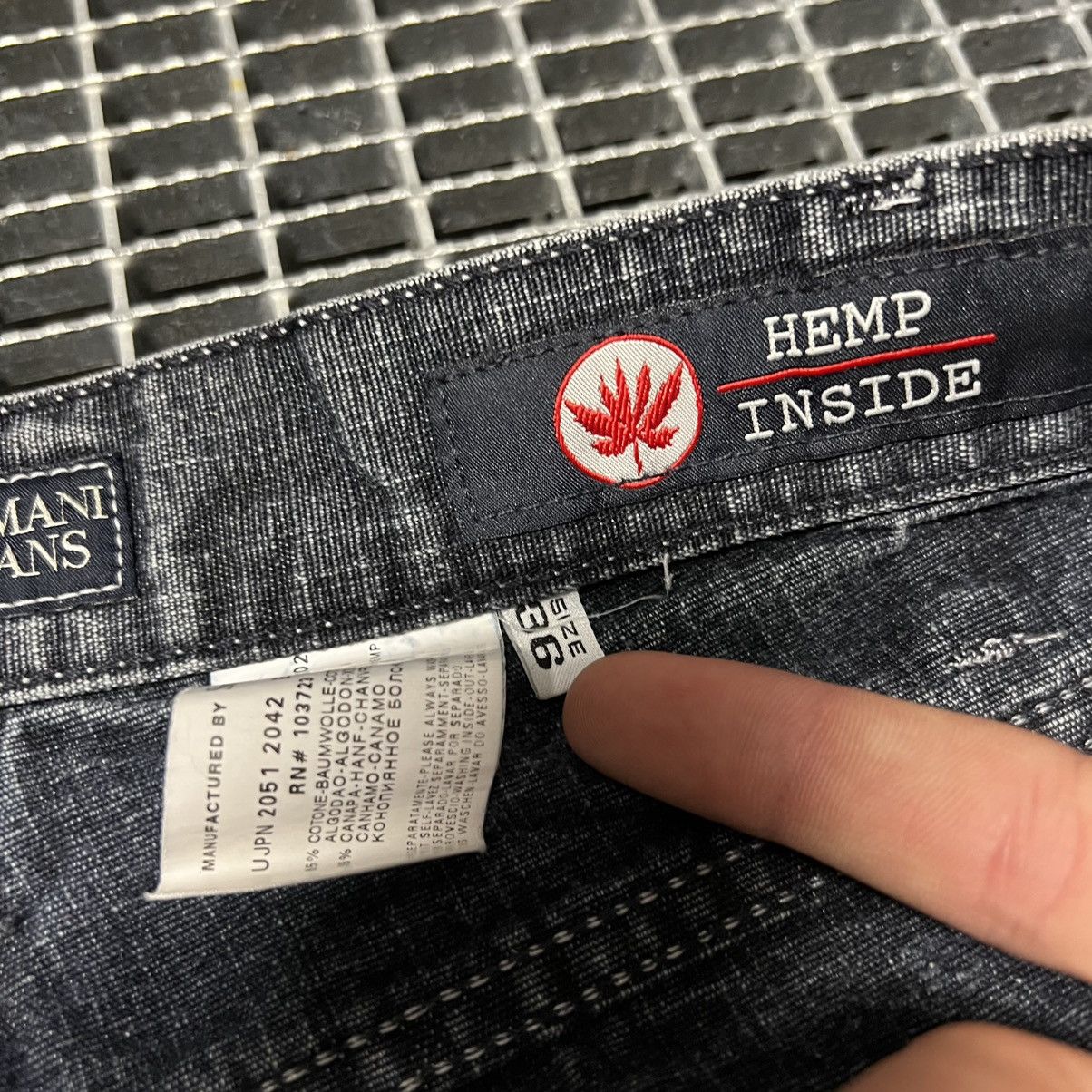 Armani Vintage Denim Jeans Armani Jeans Japan Stayle Big Logo Size US 36 / EU 52 - 12 Thumbnail
