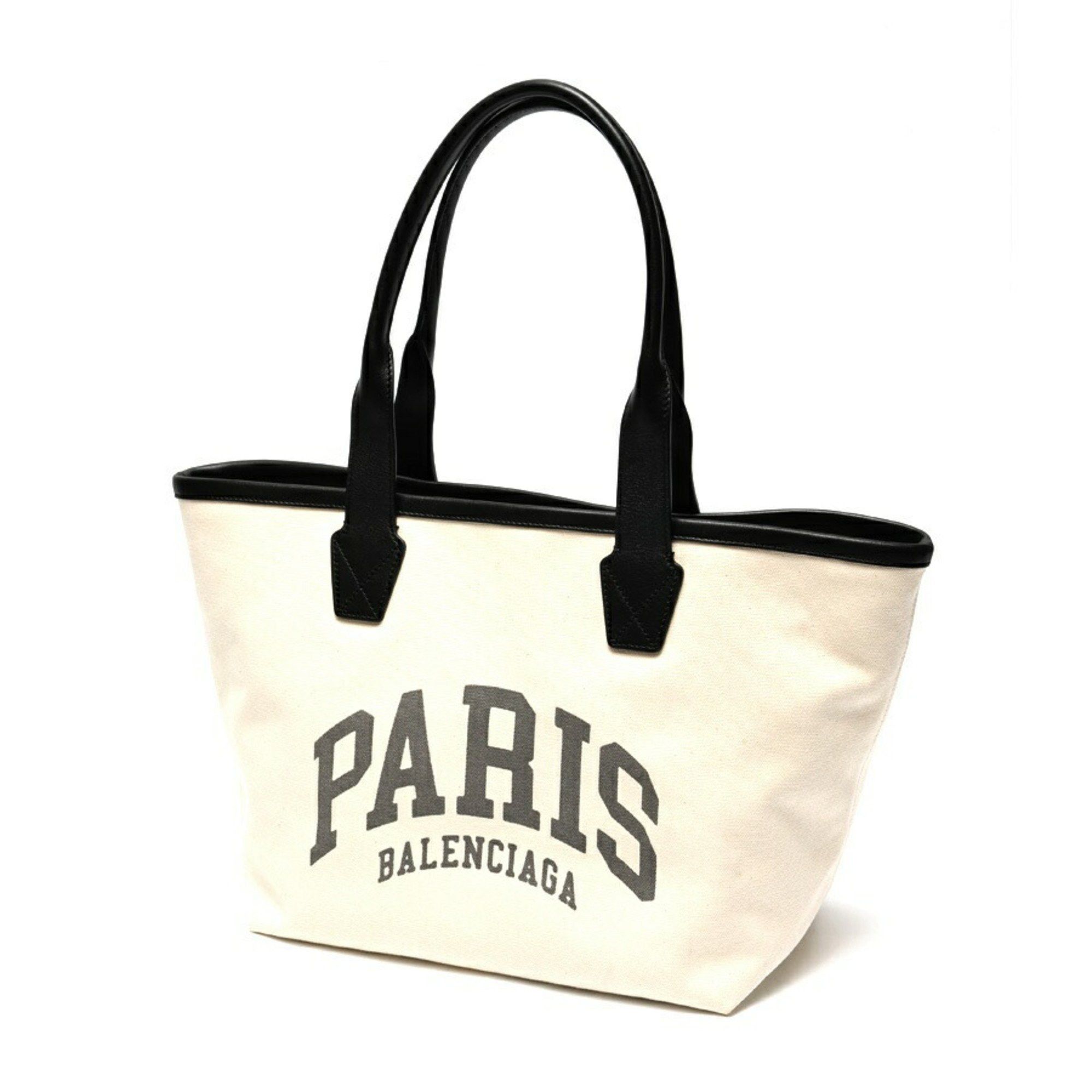 Balenciaga Balenciaga Jumbo Small Tote Bag 692068 Canvas Leather Natural Black S-159204 Size ONE SIZE - 1 Thumbnail
