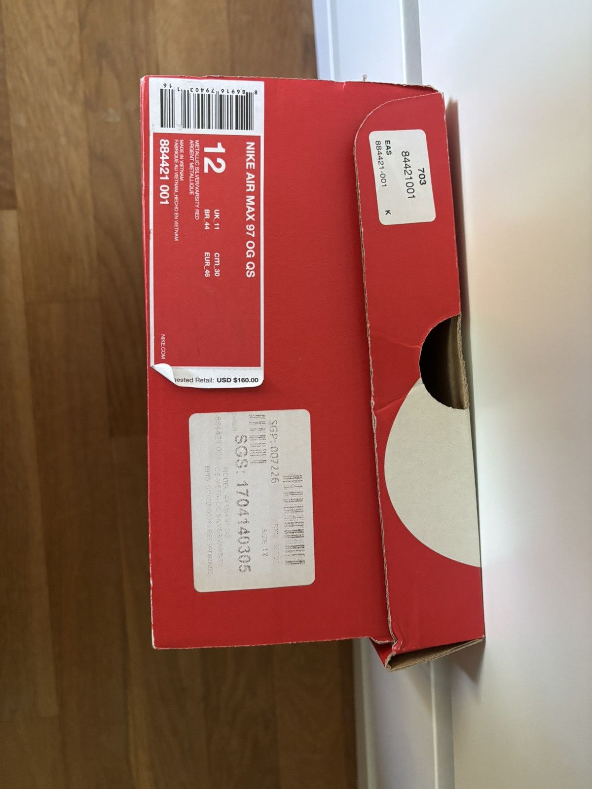 Nike Nike Air Max 97 OG QS „Silver Bullet“ 2017/2018 Size US 12 / EU 45 - 6 Thumbnail