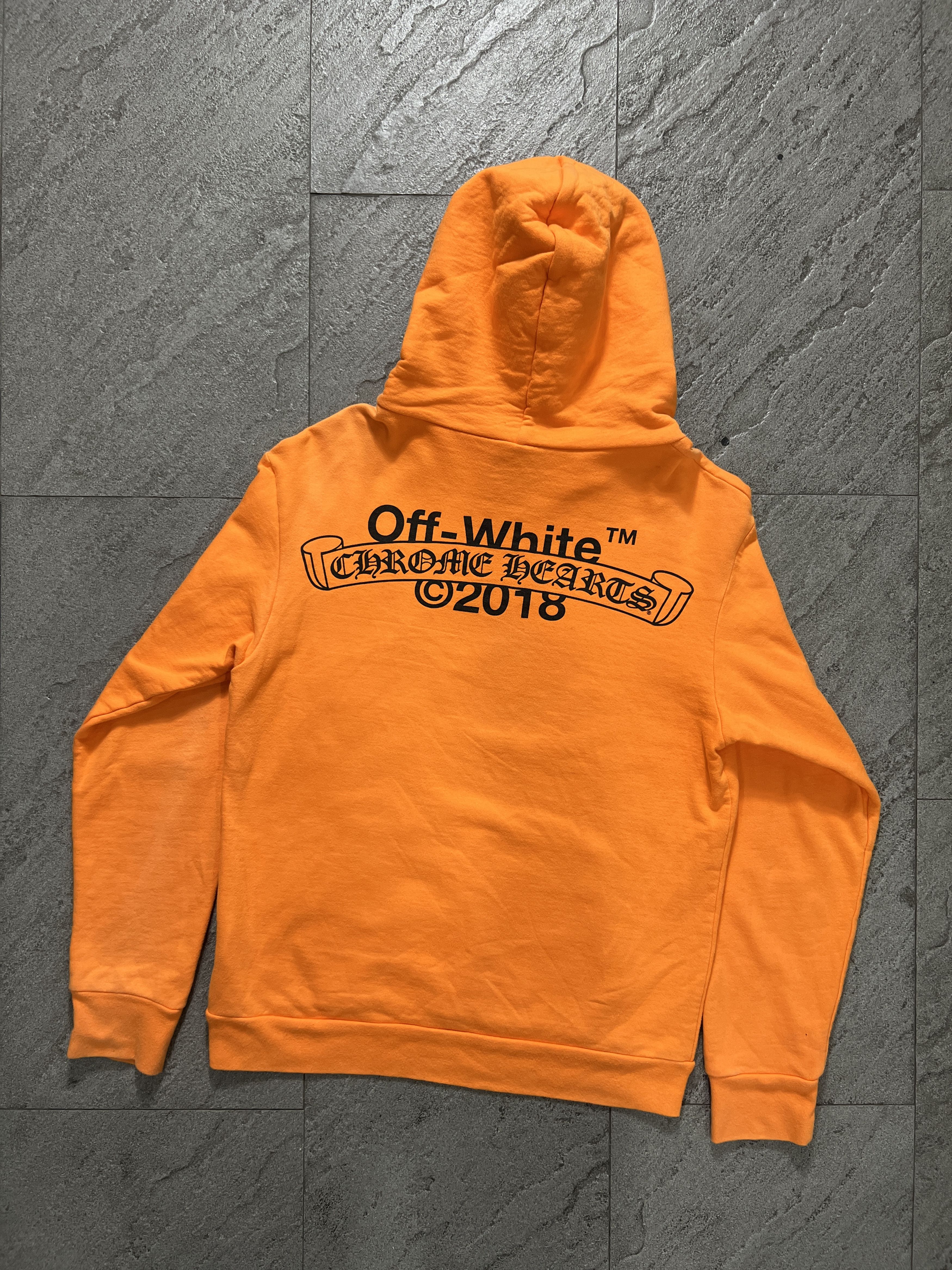 Chrome Hearts × Off-White Chrome Hearts x Off-White 2018 Orange Hoodie Size M Size US M / EU 48-50 / 2 - 1 Thumbnail