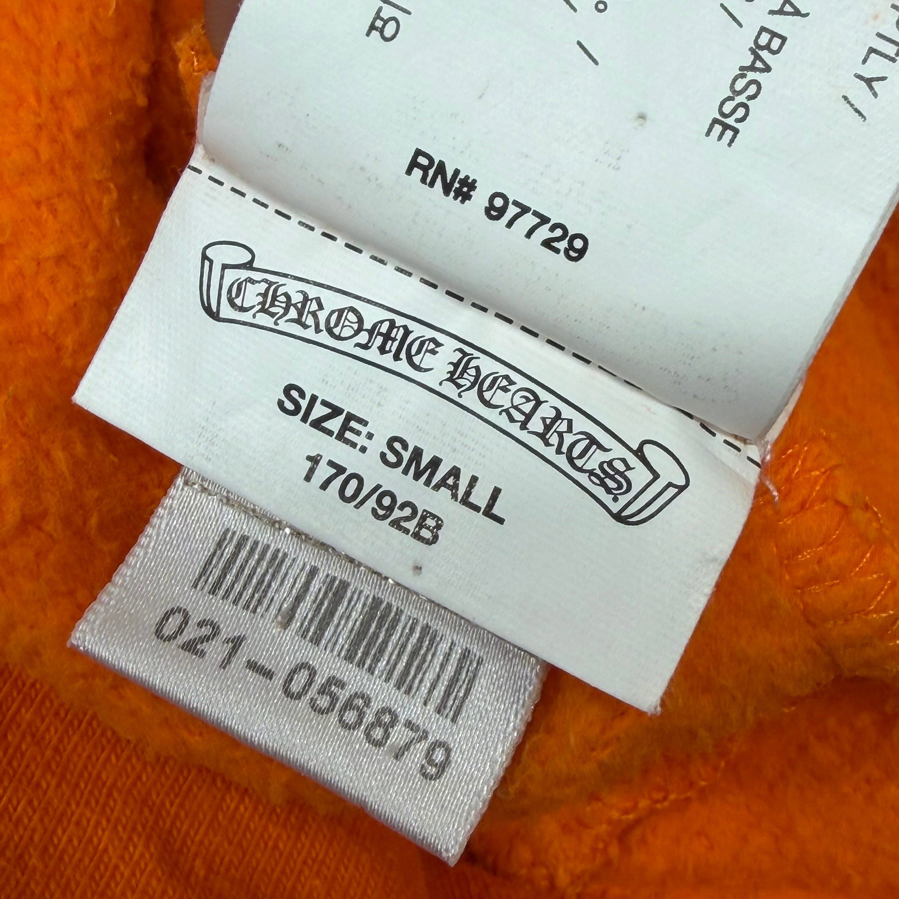 Chrome Hearts Chrome Hearts x Off-White Scroll Logo Hoodie Orange S Size US S / EU 44-46 / 1 - 6 Thumbnail