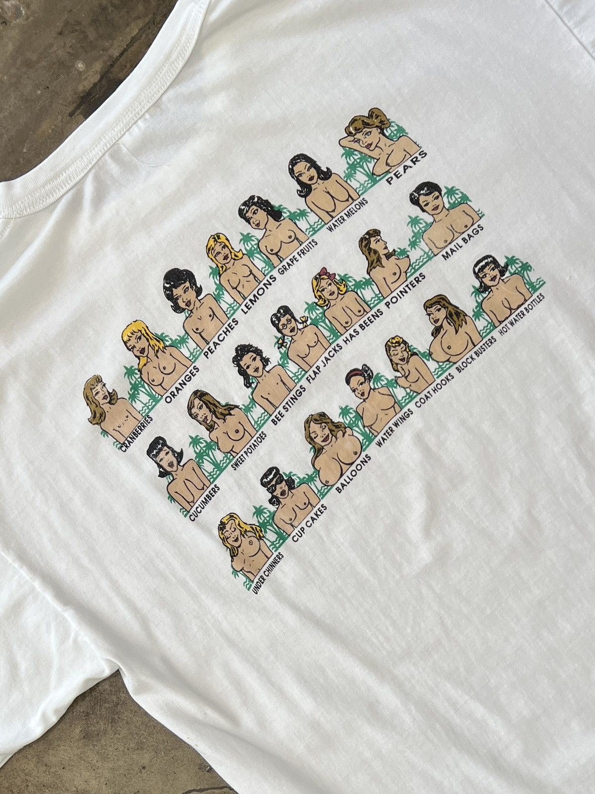Vintage Vintage Saltillo Mexico Boobs Knockers Titty Tee Large Size US L / EU 52-54 / 3 - 1 Thumbnail