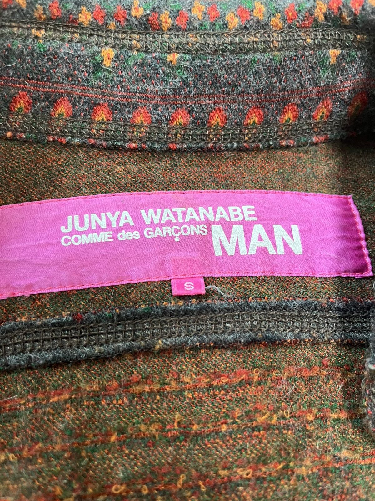 Junya Watanabe S Junya watatanabe man fringe wool knit jacket Size US L / EU 52-54 / 3 - 10 Thumbnail