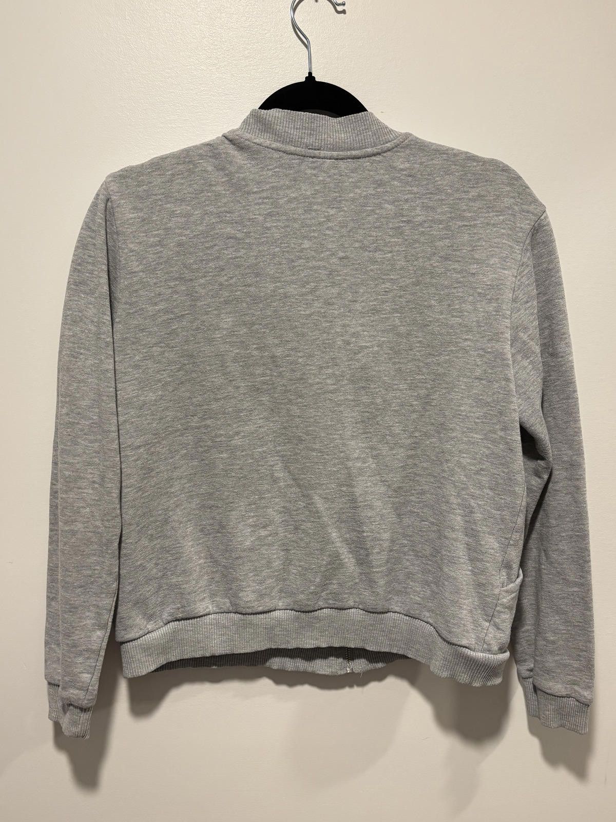 Other Alison Andrews Women's Light Gray Zip-Up Bomber Jacket SizeS Size S / US 4 / IT 40 - 5 Thumbnail