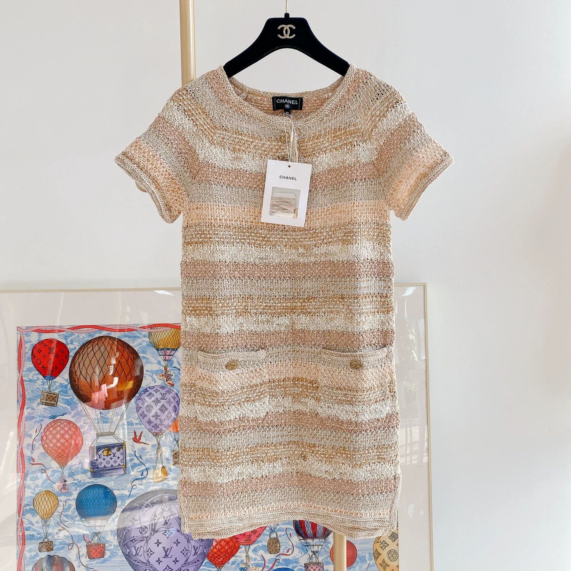 Chanel CHANEL Greek Series Knit Dress Size US 34 / EU 50 - 1 Thumbnail