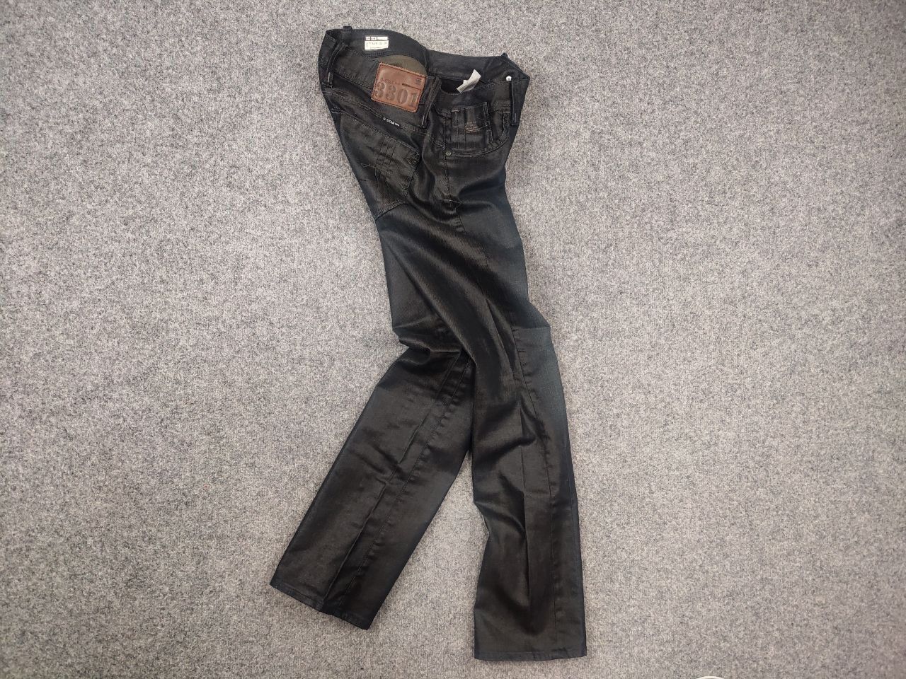 G-Star G Star Raw Elect Waxed Denim Low rise Jeans Y2K Style LGB Size 29" - 9 Thumbnail