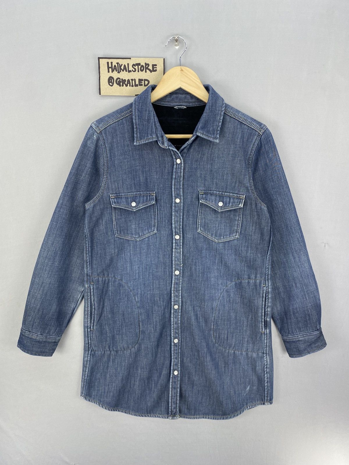 Japanese Brand Vintage Closshi Premium Blue Denim Jacket Size S / US 4 / IT 40 - 1 Thumbnail