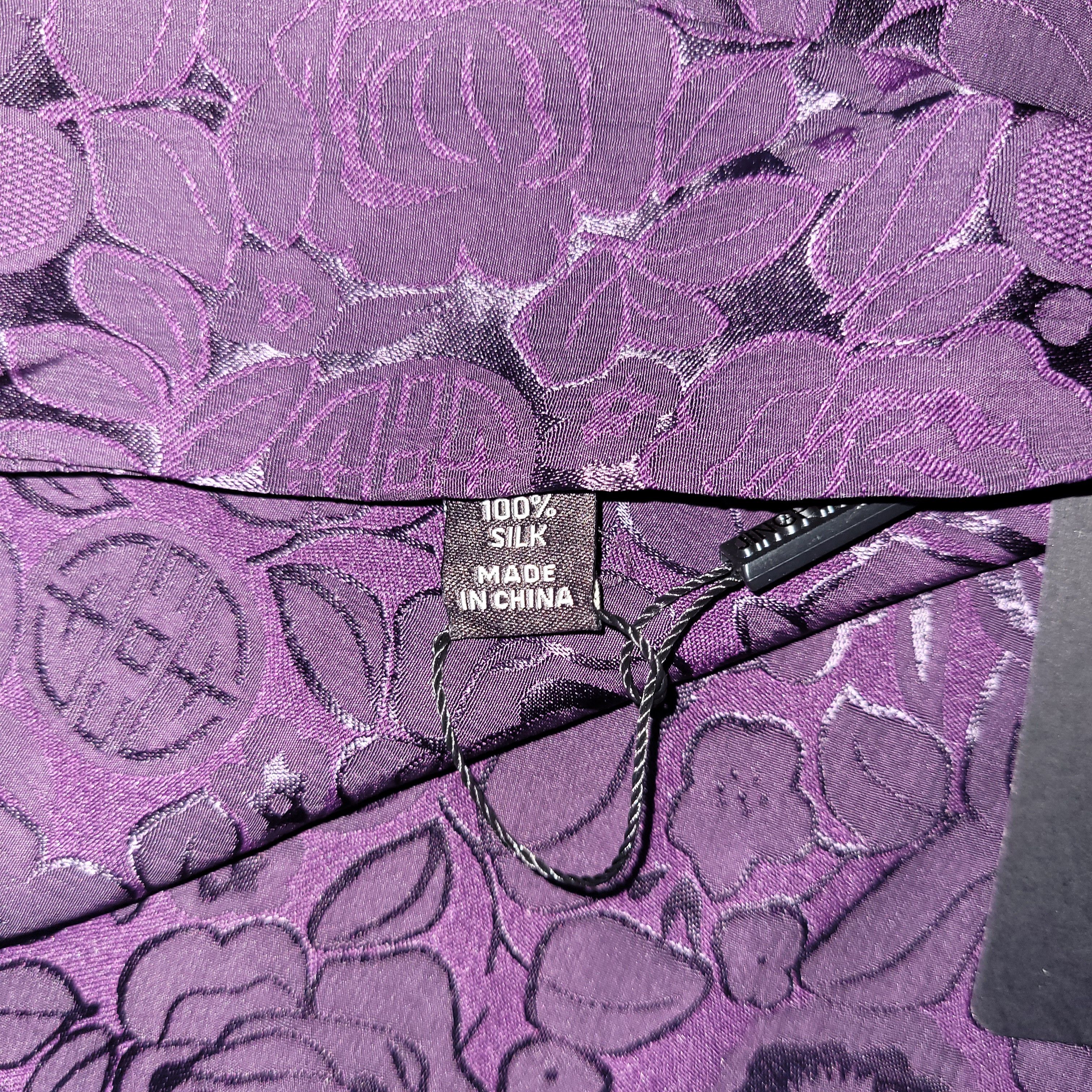 Other NWT Double-Sided Silk Scarf 52"x52" Large Square Wrap 3018 Size ONE SIZE - 7 Thumbnail