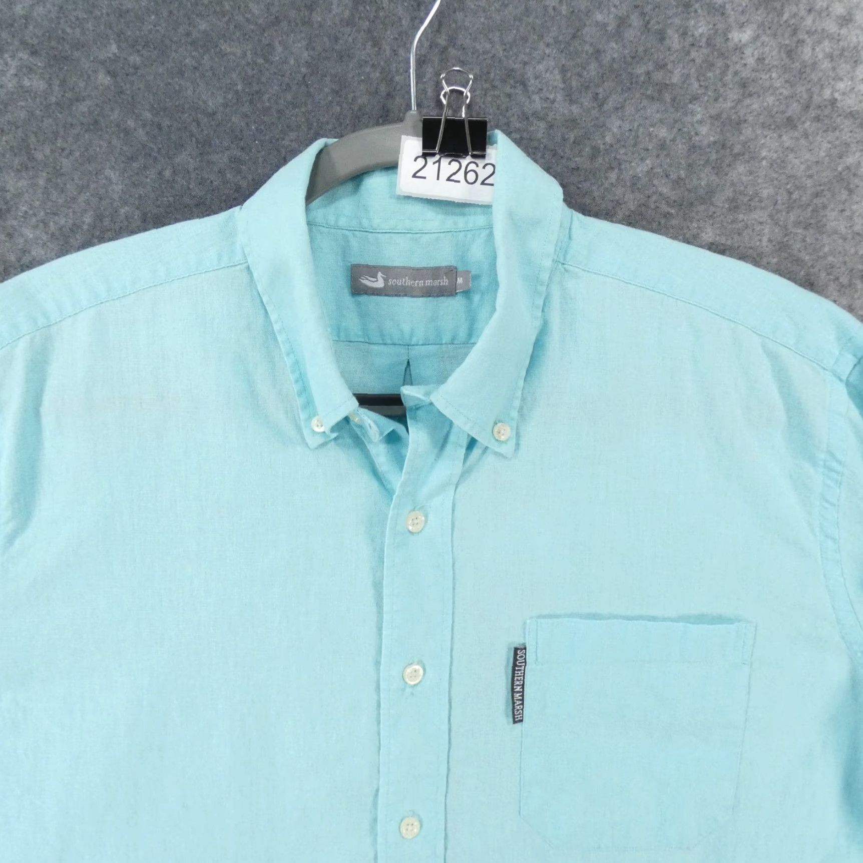 Vintage Southern Marsh Shirt Mens Medium Long Sleeve Button Up Blue Size US M / EU 48-50 / 2 - 2 Thumbnail