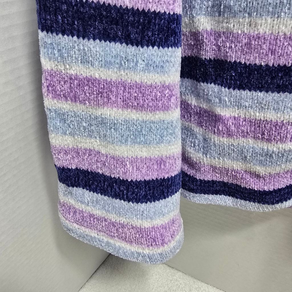 The Unbranded Brand Women's Chenault Striped Crew Neck Sweater S Purple Blue Size S / US 4 / IT 40 - 4 Thumbnail