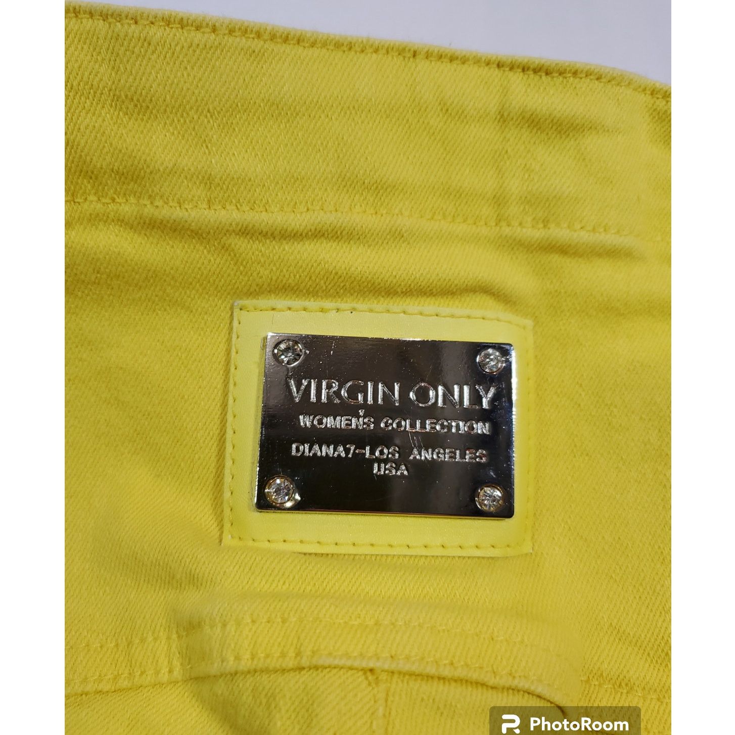 Other Virgin Only | Yellow, High Waist, Cropped Pants | Size 6/7 Size 27" / US 4 / IT 40 - 6 Thumbnail