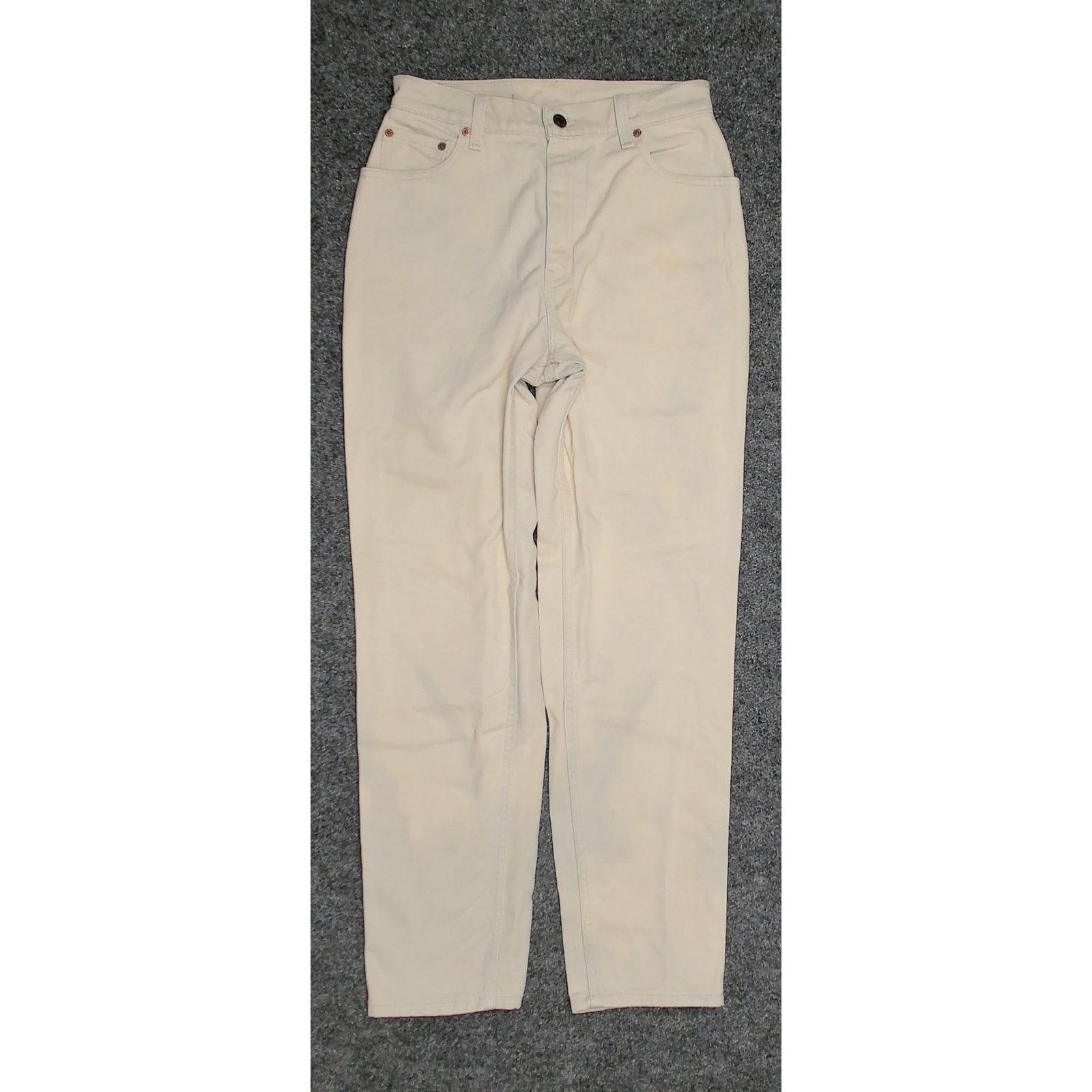 Vintage Vintage 1998 USA Made Levi's 550 Beige Denim Size 29 Size 30" / US 8 / IT 44 - 3 Thumbnail