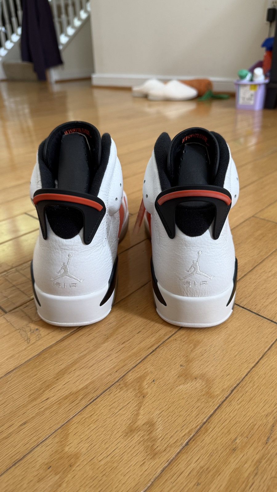 Jordan Brand AIR JODAN 6 RETRO GATORADE LIKE MIKE WHITE SNEAKERS Size US 12 / EU 45 - 3 Thumbnail