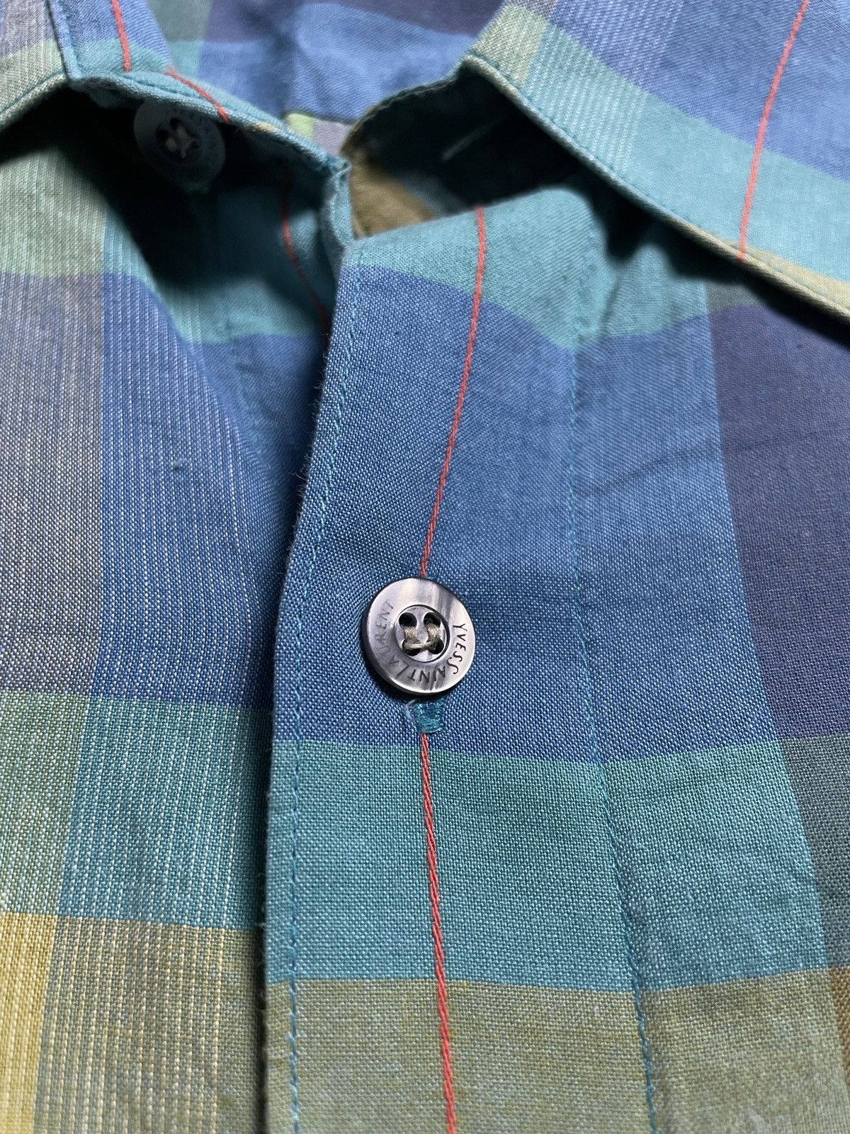 Yves Saint Laurent 1990’s Yves Saint Laurent - Pattern Shirt Size US L / EU 52-54 / 3 - 4 Thumbnail
