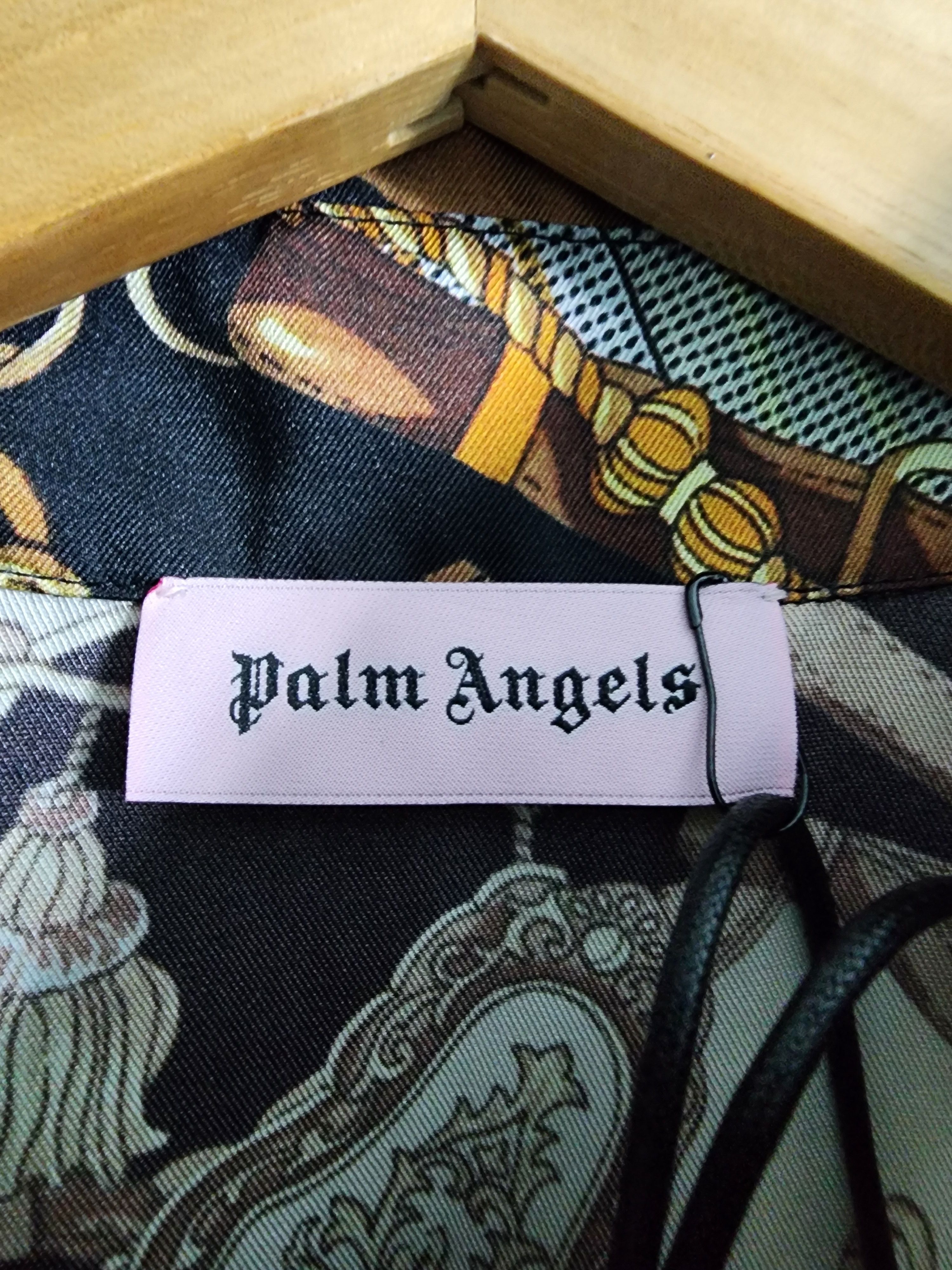 Palm Angels Bridle Motif Ribbed Twill Shirt Size US L / EU 52-54 / 3 - 7 Thumbnail
