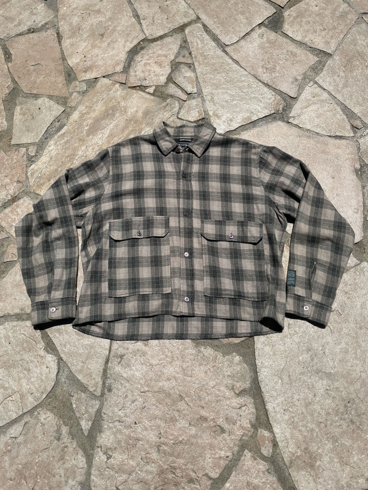 Reese Cooper Cropped Flannel How a Letter Travels Collection Reese Cooper Size US XL / EU 56 / 4 - 1 Thumbnail