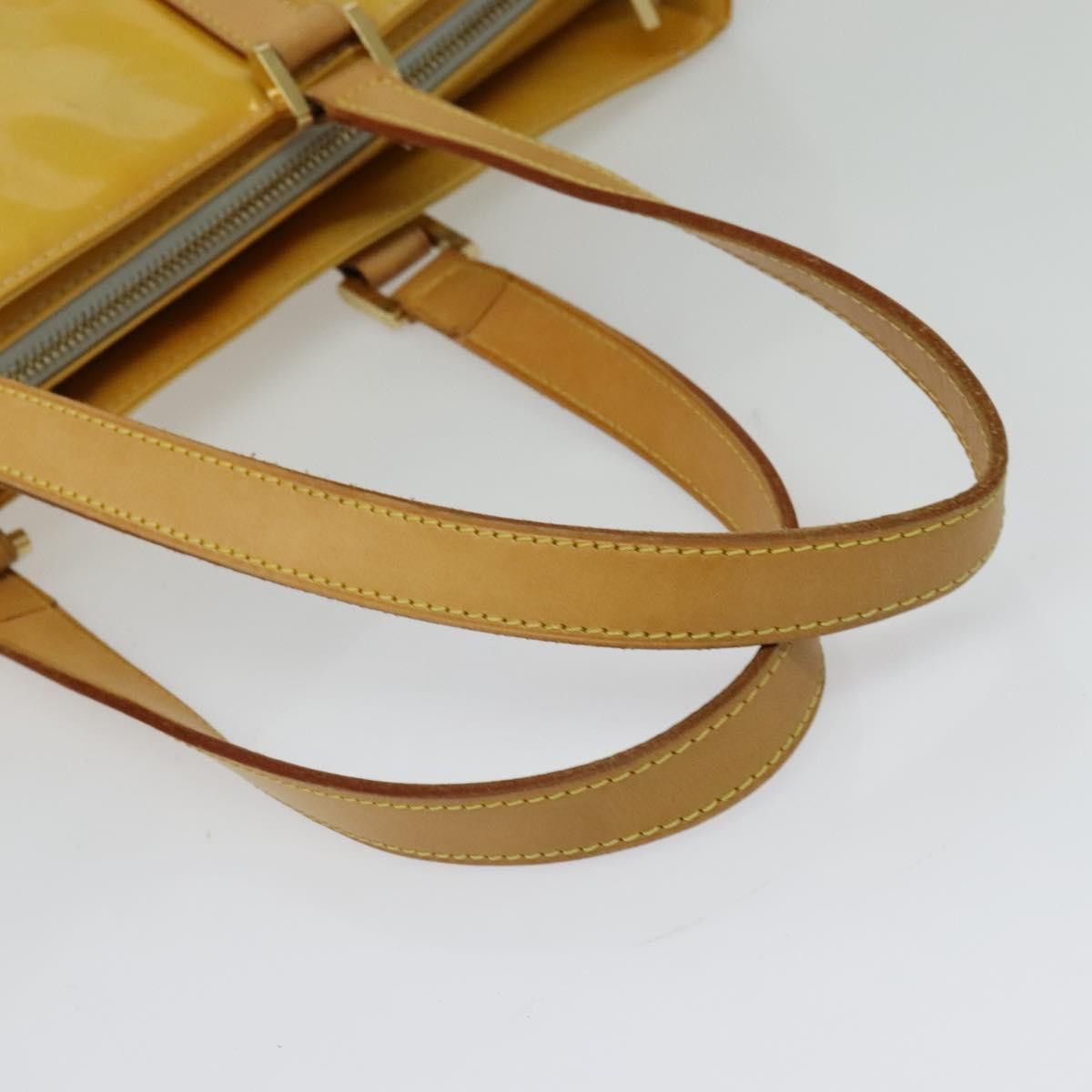 Louis Vuitton LOUIS VUITTON Monogram Vernis Columbus Tote Bag Gris M91028 Size ONE SIZE - 7 Thumbnail