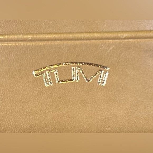 Tumi Tumi Tan Leather Zip Around Accordion Clutch Wallet Size ONE SIZE - 4 Thumbnail