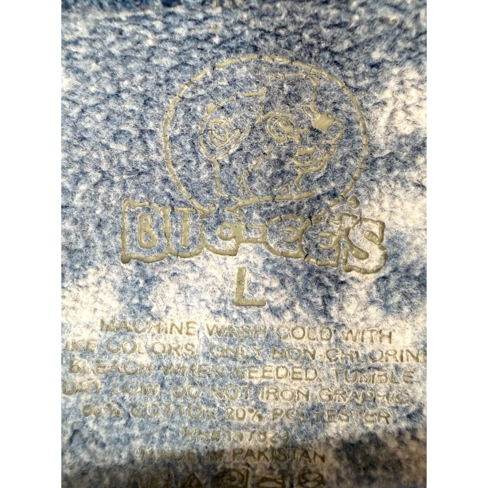 Vintage Buc-ee's Sweatshirt Womens L Blue Tie Dye Fleece Beaver Nuggets Graphic Crew Neck Pullover Size L / US 10 / IT 46 - 6 Thumbnail