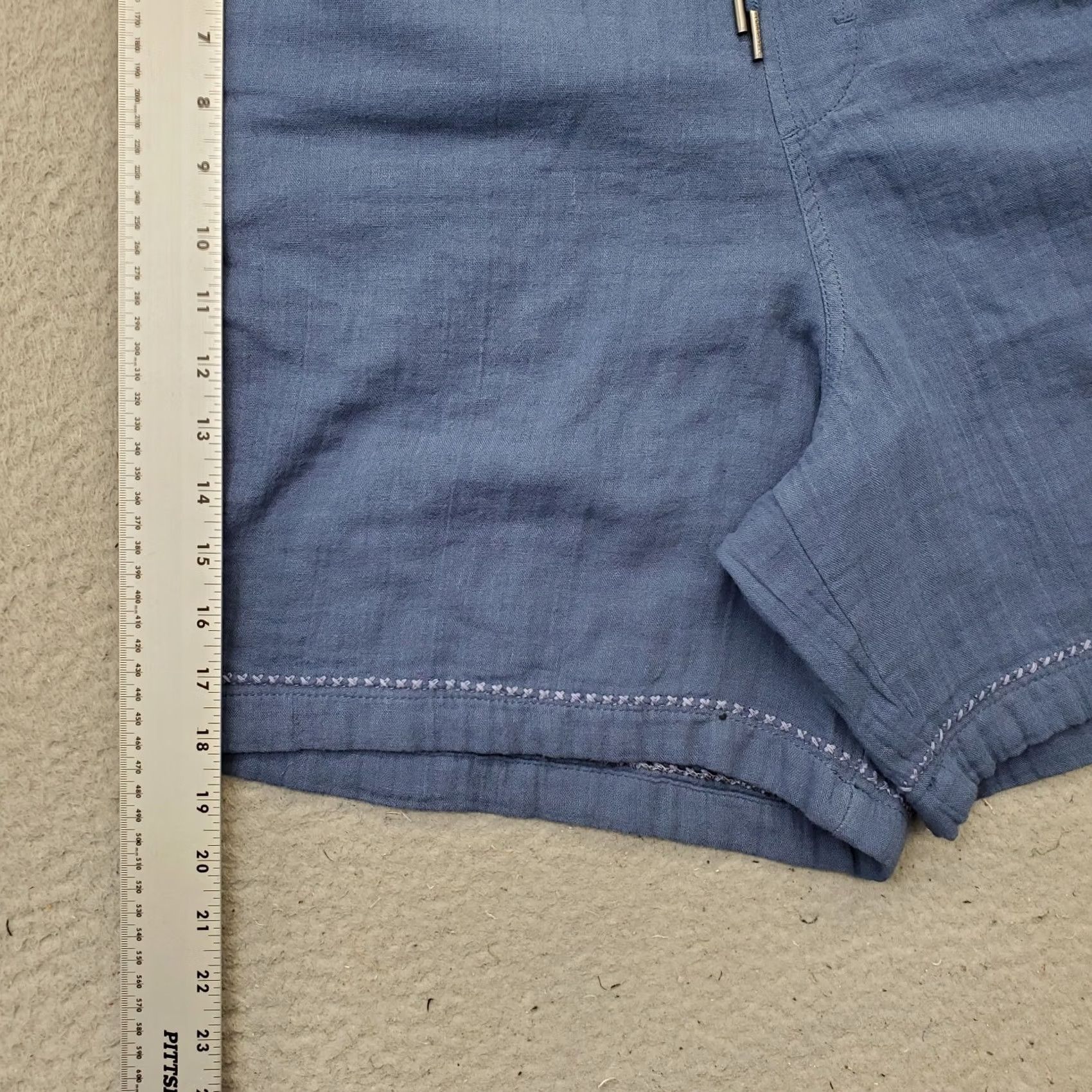Vintage Aéropostale Aero All Day Jogger Shorts Men L Blue Non-Stretch Above the Knee Size US 33 - 3 Thumbnail