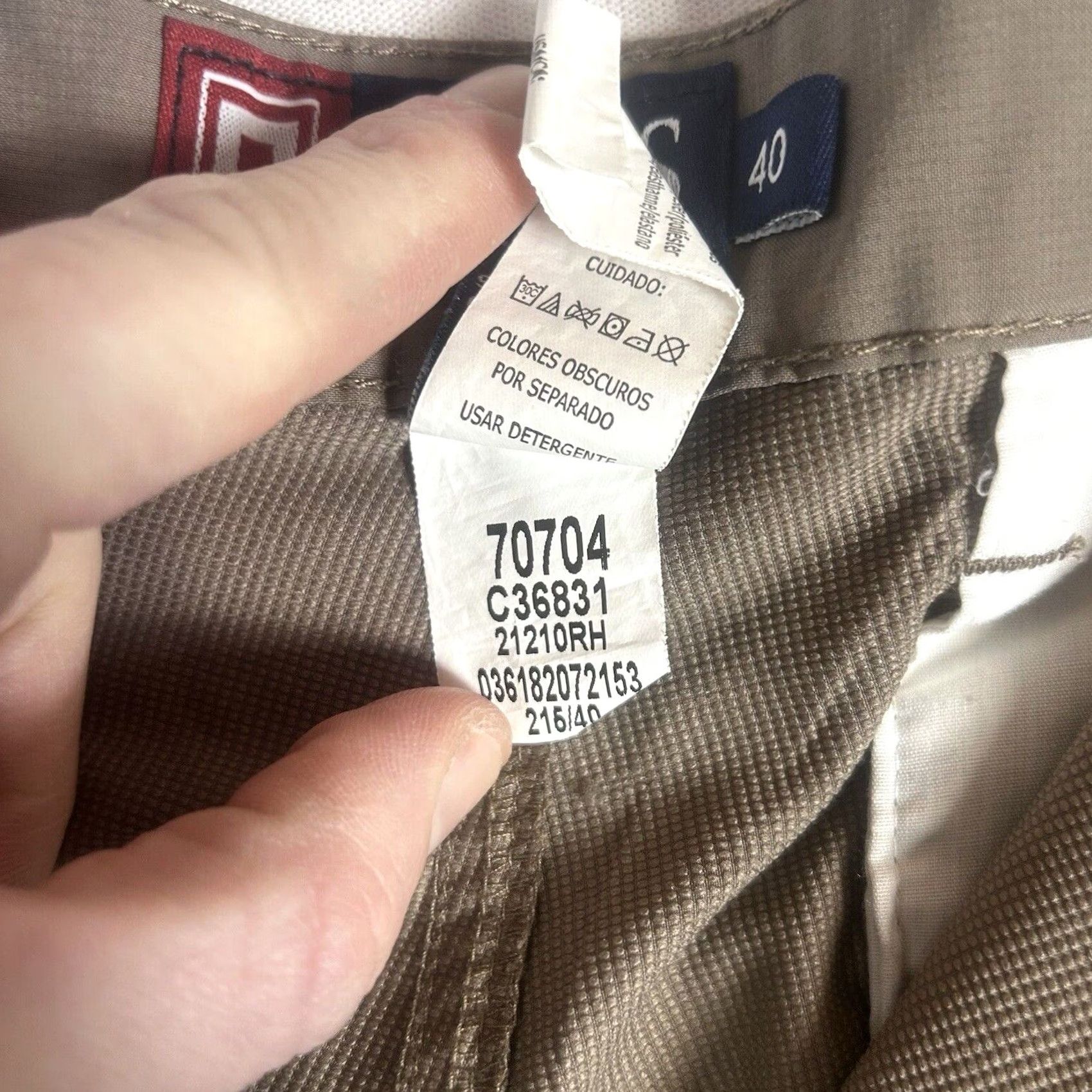 Chaps Chaps Chino Shorts Mens 40 Casual Flat Front 9in Inseam Pockets Stretch Front Flat Front Reg Casual Workwear Mens Size US 40 / EU 56 - 5 Thumbnail