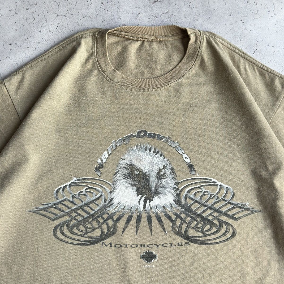 Harley Davidson Vintage 2005 Harley Davidson Motorcycles Eagle Tee Size US XL / EU 56 / 4 - 3 Thumbnail