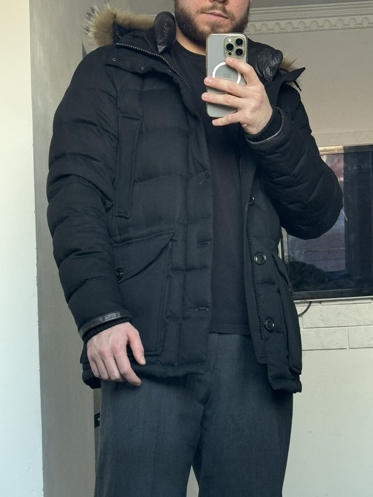Moncler Moncler Rethel wool puffer parka jacket Size US XL / EU 56 / 4 - 10 Thumbnail