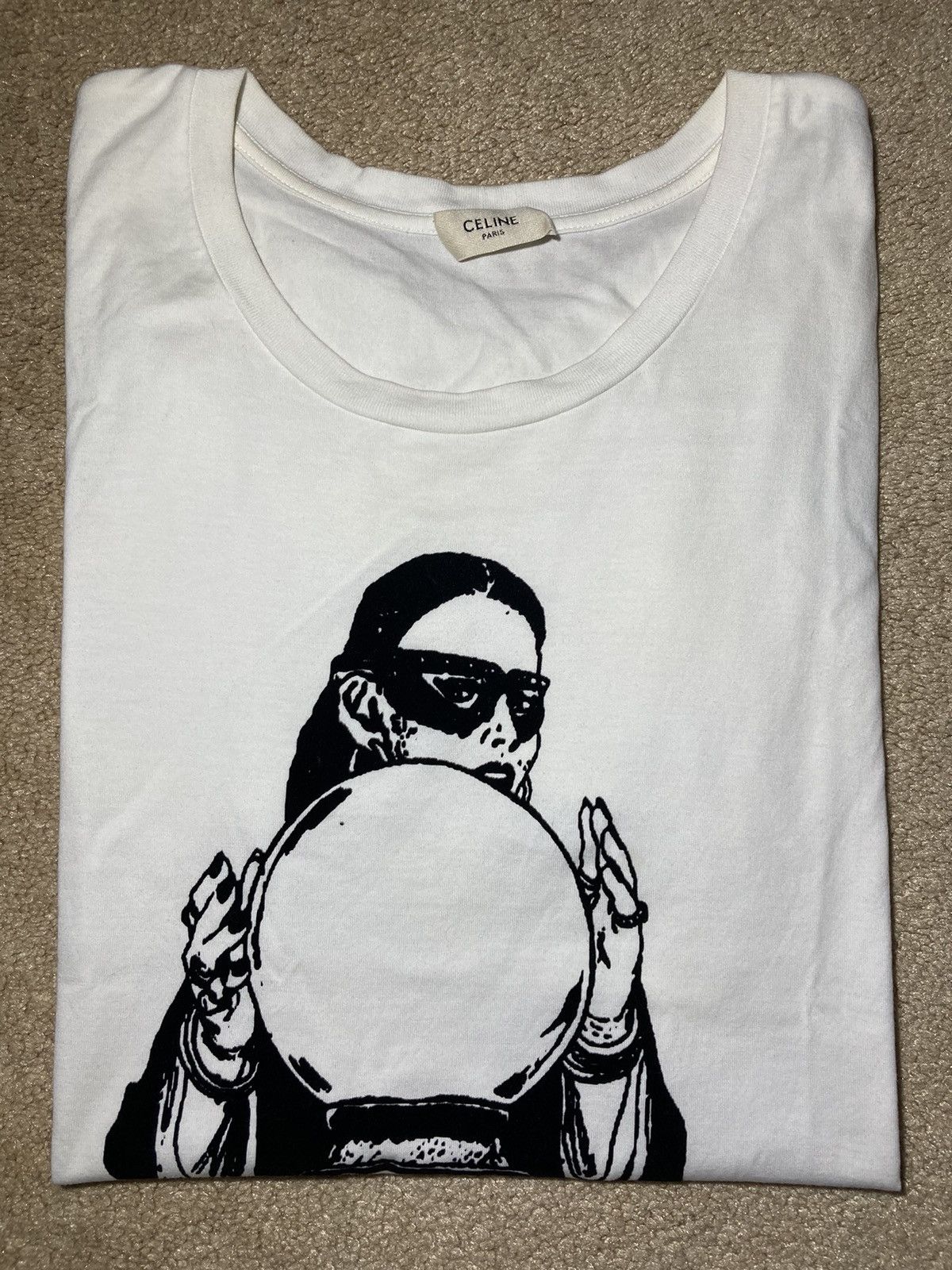 image of Fw19 Celine Unlock Your Fantasies Crystal Ball 2019 Fortune in White, Men's (Size Small)
