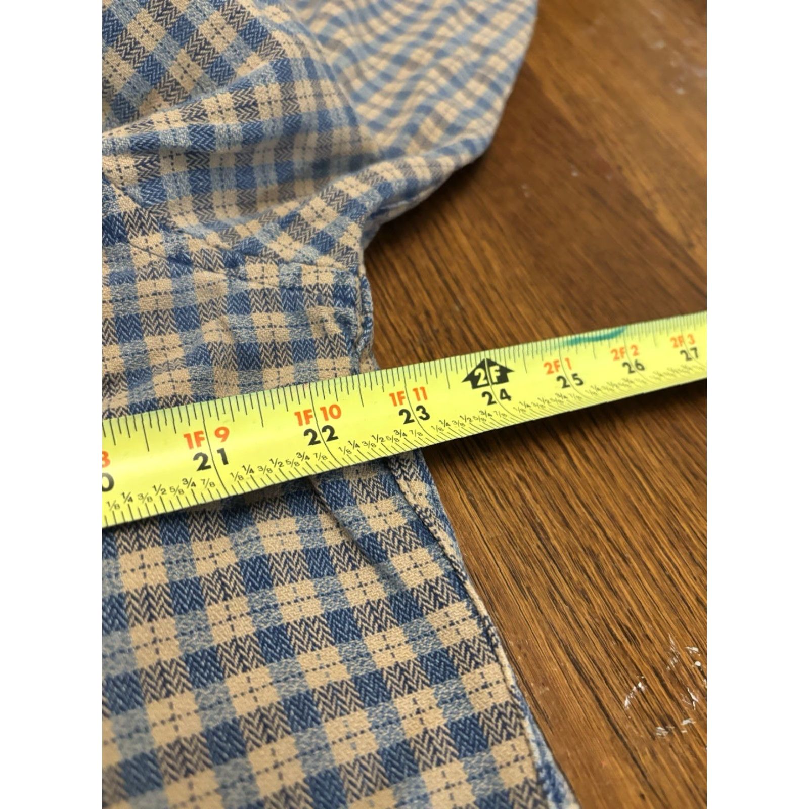 Lands' End VINTAGE Lands' End Shirt Mens M Thick Plaid Flannel Button Down Long Sleeve Size US M / EU 48-50 / 2 - 4 Thumbnail