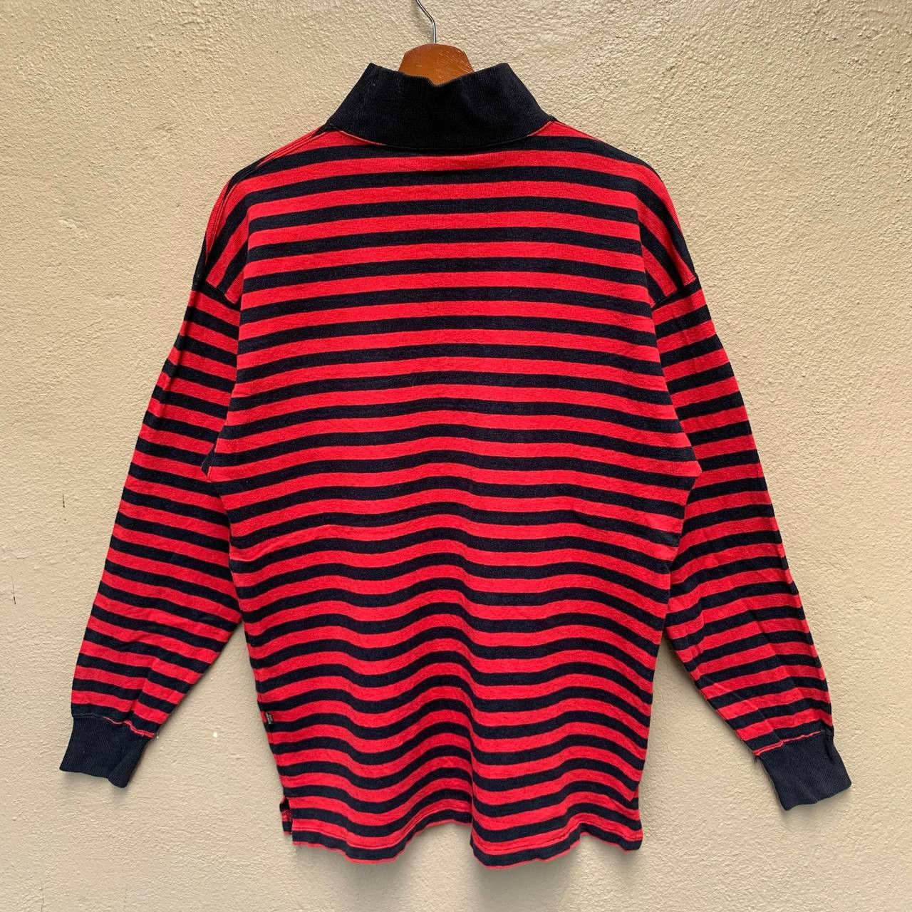 PPFM Vintage Y2K PPFM Red & Black Stripe Punk Sweatshirt Size US M / EU 48-50 / 2 - 2 Thumbnail
