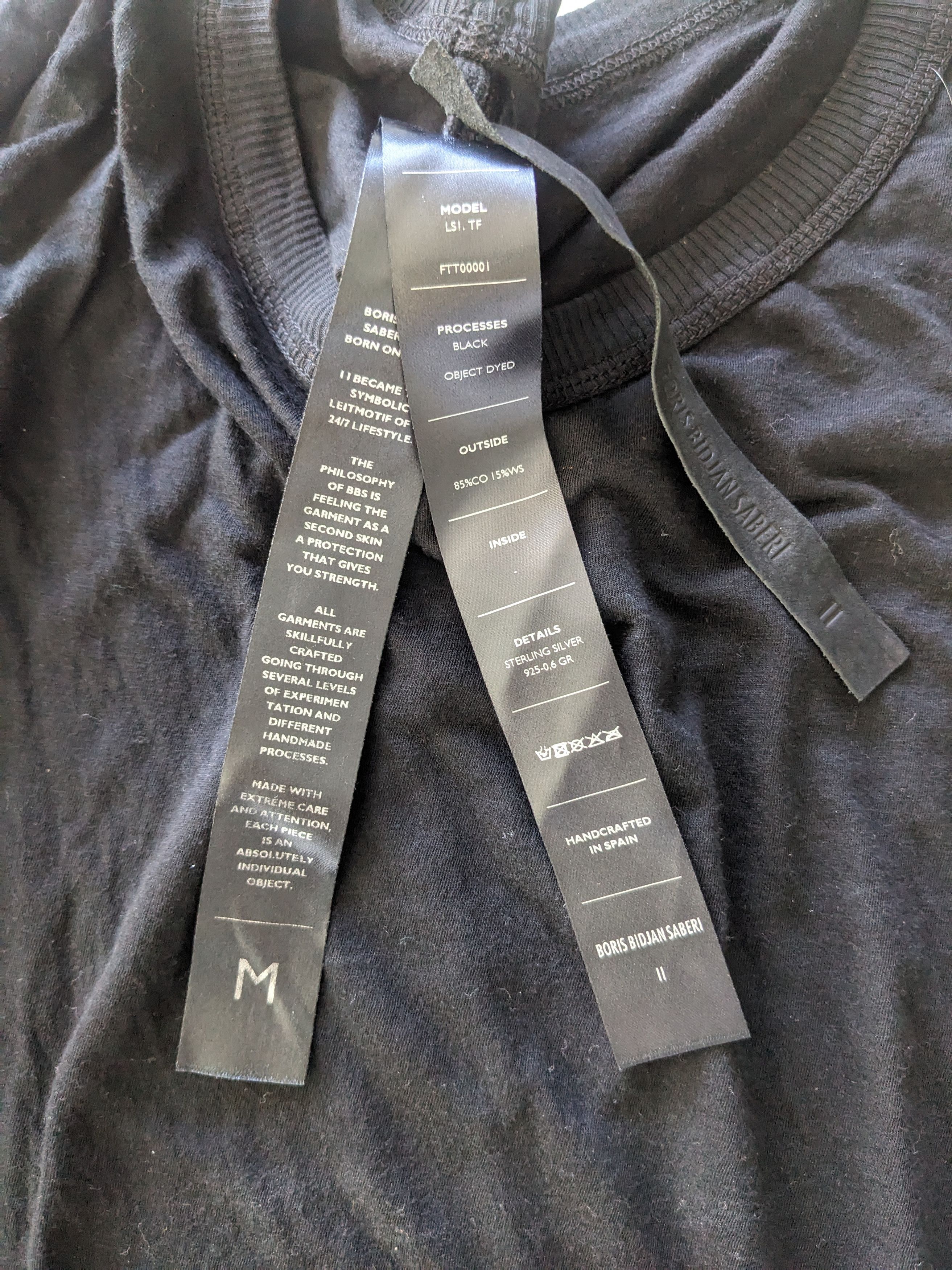 Boris Bidjan Saberi SS24 LS1,TF,FTT00001 Long Sleeve T-Shirt Size US M / EU 48-50 / 2 - 3 Thumbnail