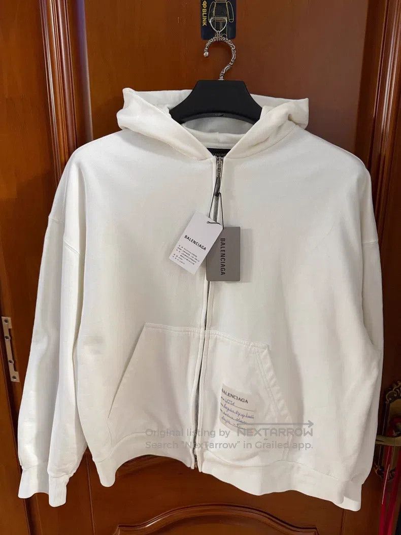 Balenciaga Balenciaga Post-it Note Hooded Jacket Size US S / EU 44-46 / 1 - 1 Thumbnail